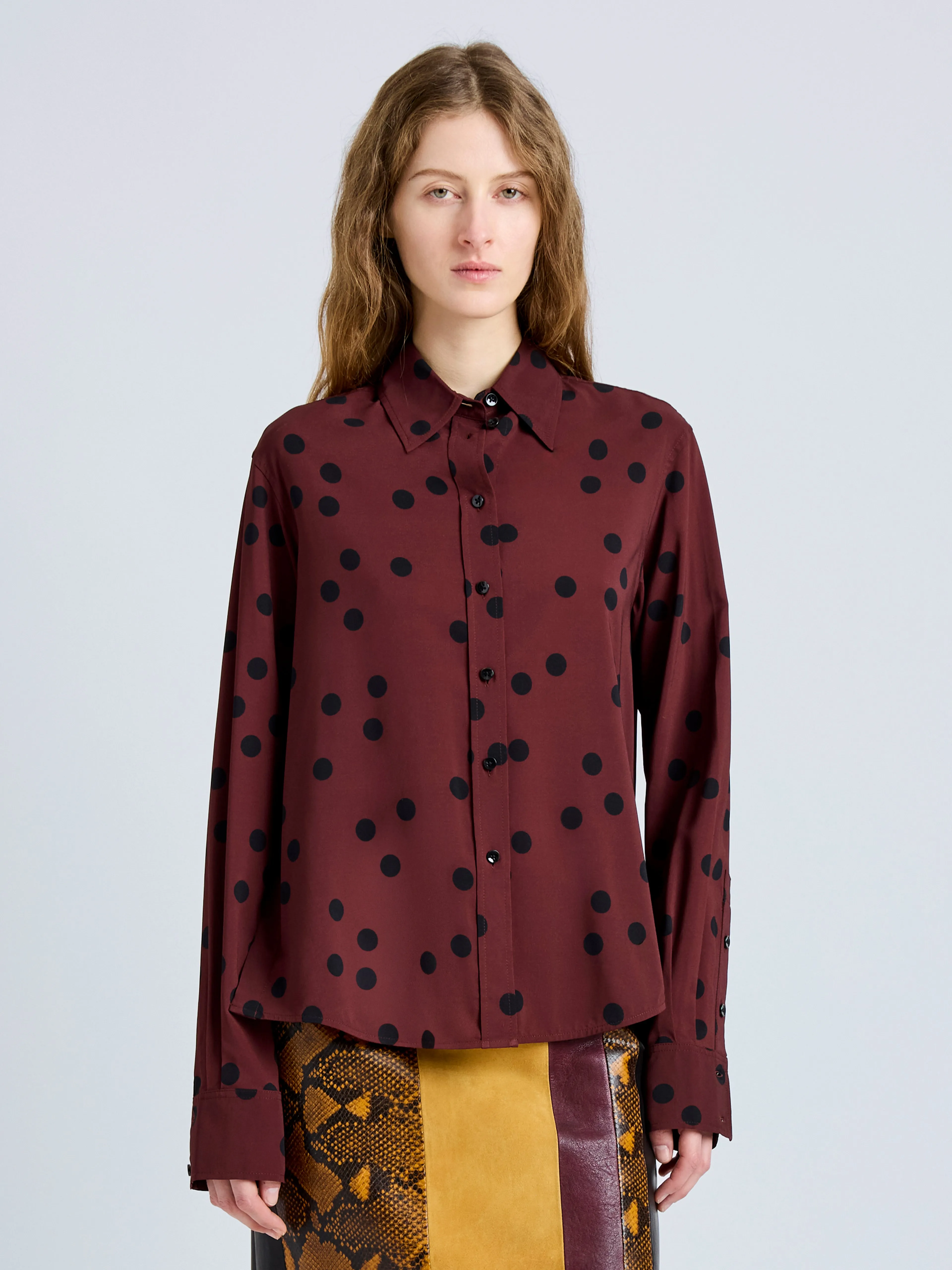 Paz Shirt in Printed Stretch Viscose sold by Proenza Schouler product image thumbnail 2