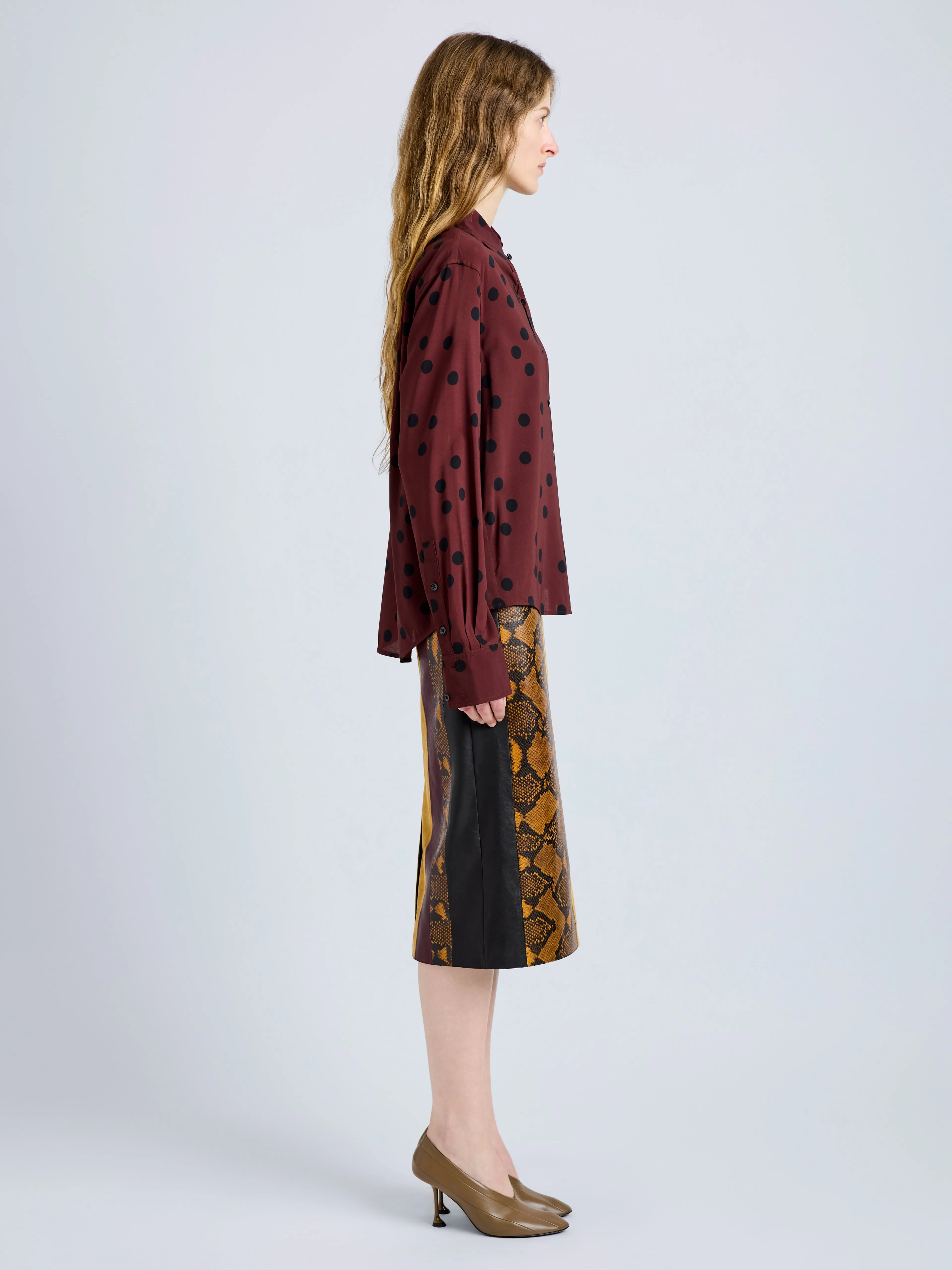 Paz Shirt in Printed Stretch Viscose sold by Proenza Schouler product image thumbnail 4