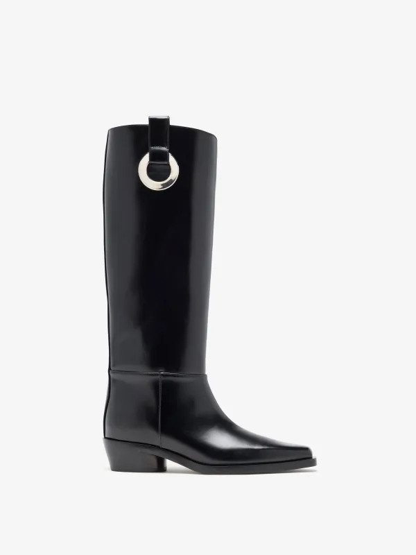 Bronco Grommet Knee High Boots made by Proenza Schouler