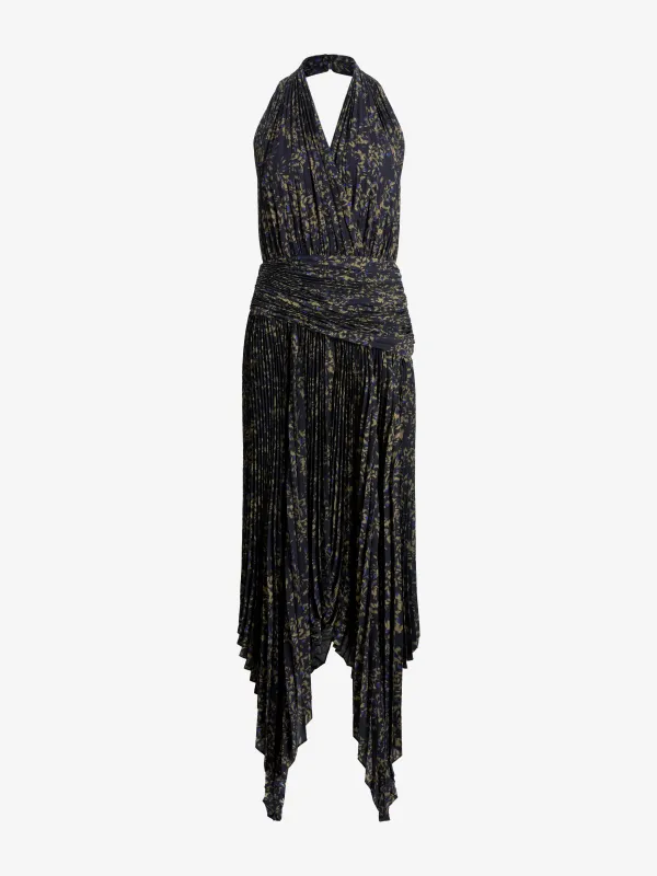 Paulina Dress in Pleated Georgette made by Proenza Schouler