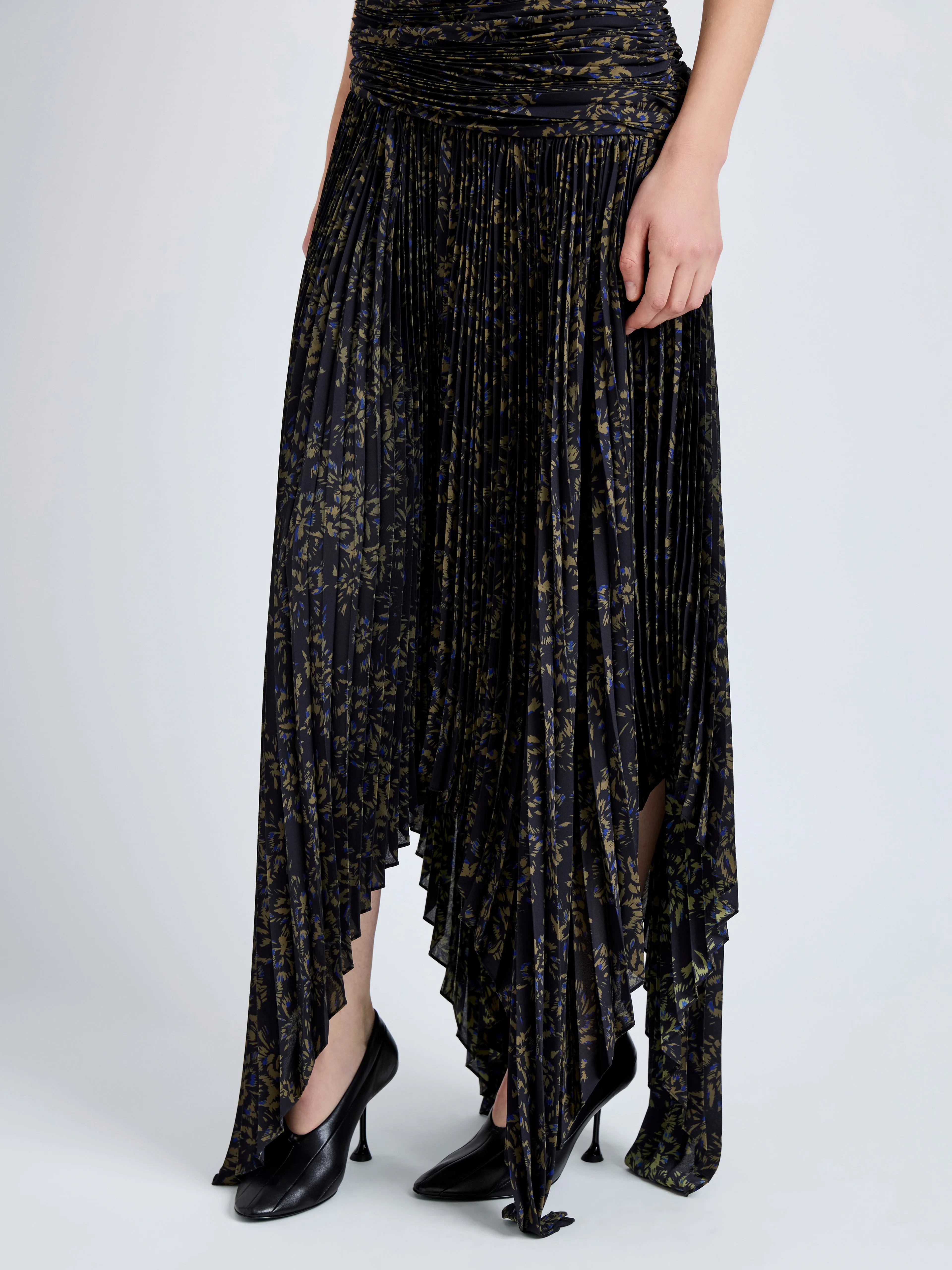 Paulina Dress in Pleated Georgette sold by Proenza Schouler product image thumbnail 5
