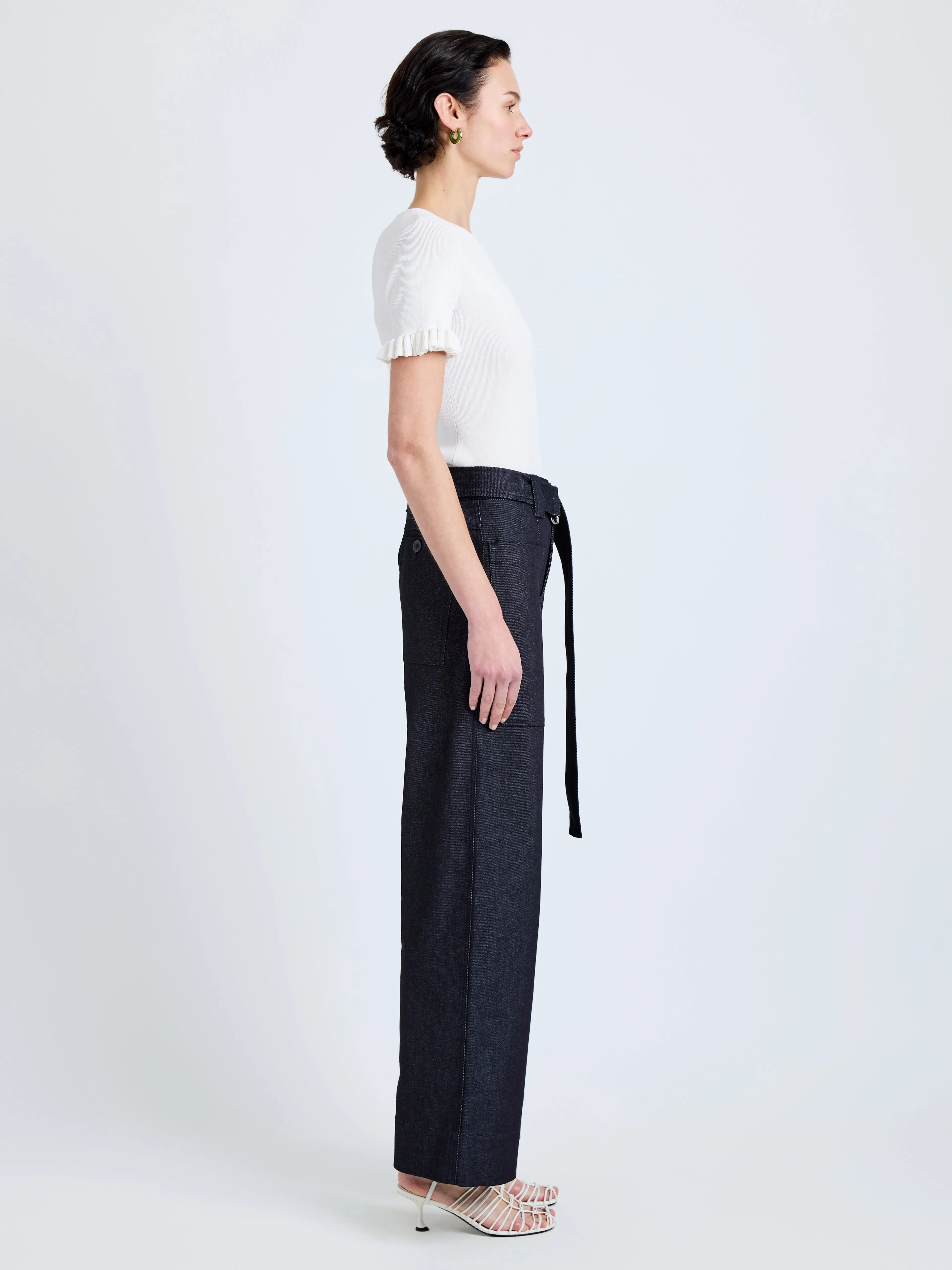 Lina Pant in Stretch Twill sold by Proenza Schouler product image thumbnail 3
