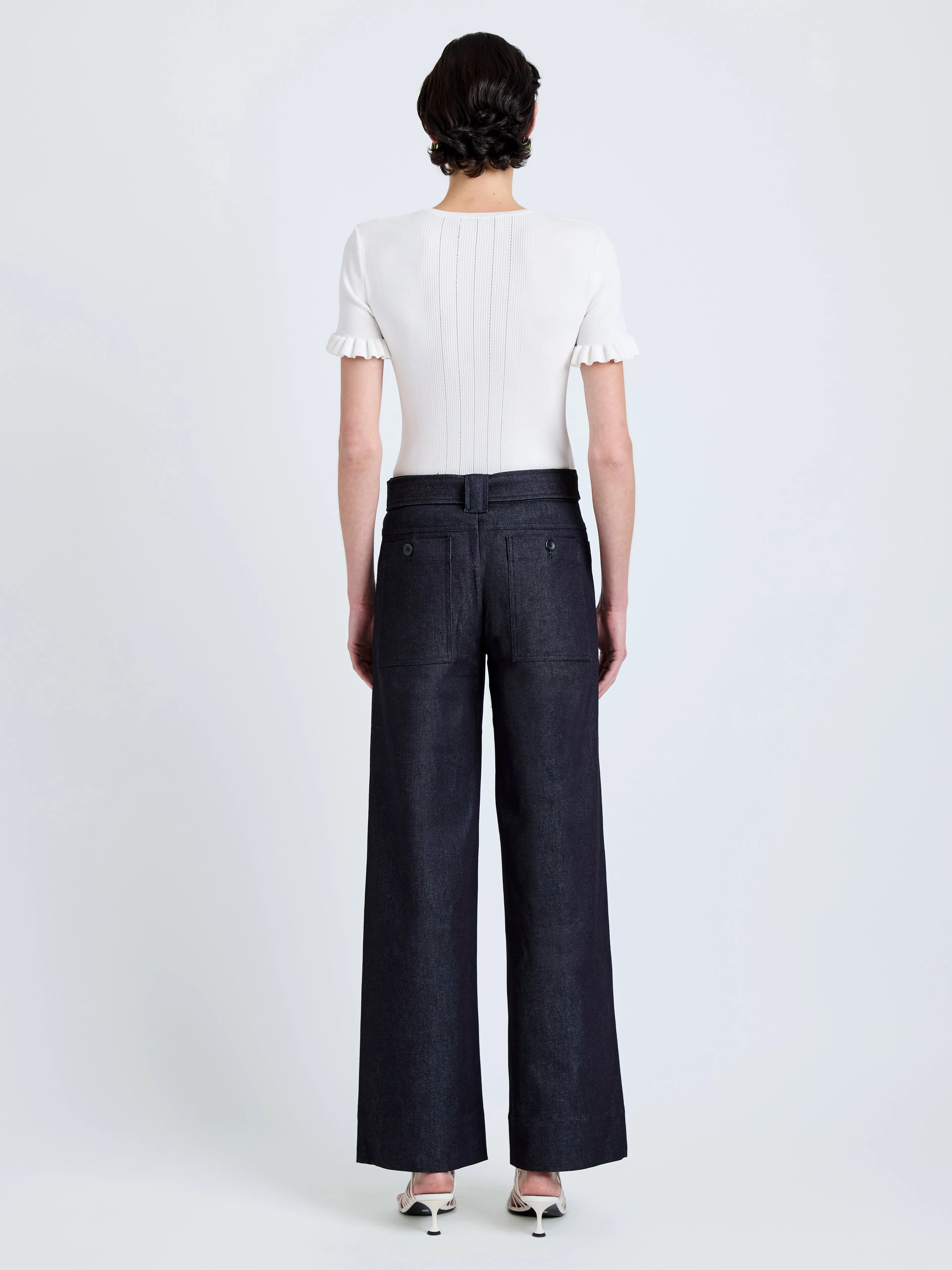 Lina Pant in Stretch Twill sold by Proenza Schouler product image thumbnail 4