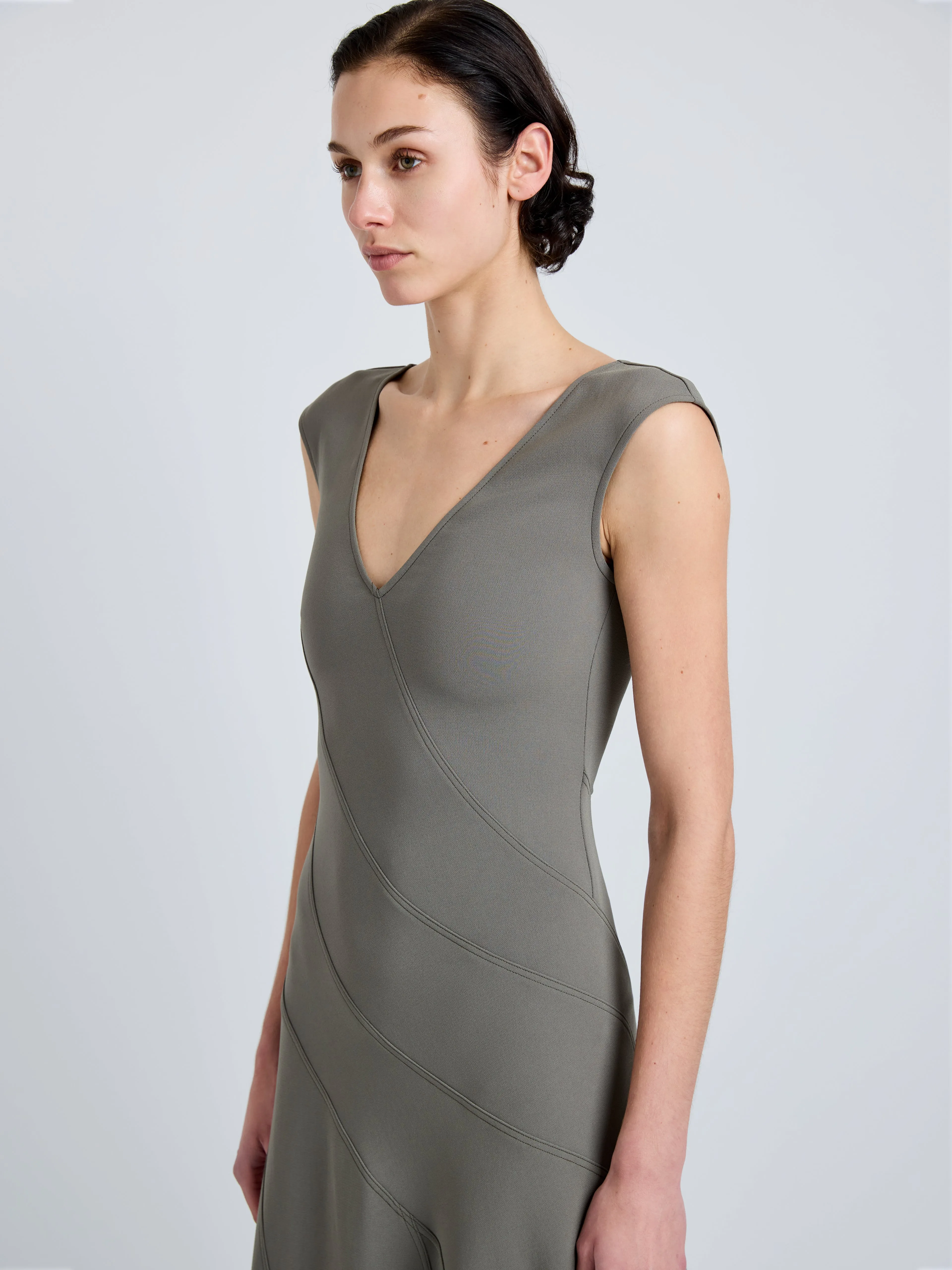 Romana Dress in Matte Double Crepe sold by Proenza Schouler product image thumbnail 5