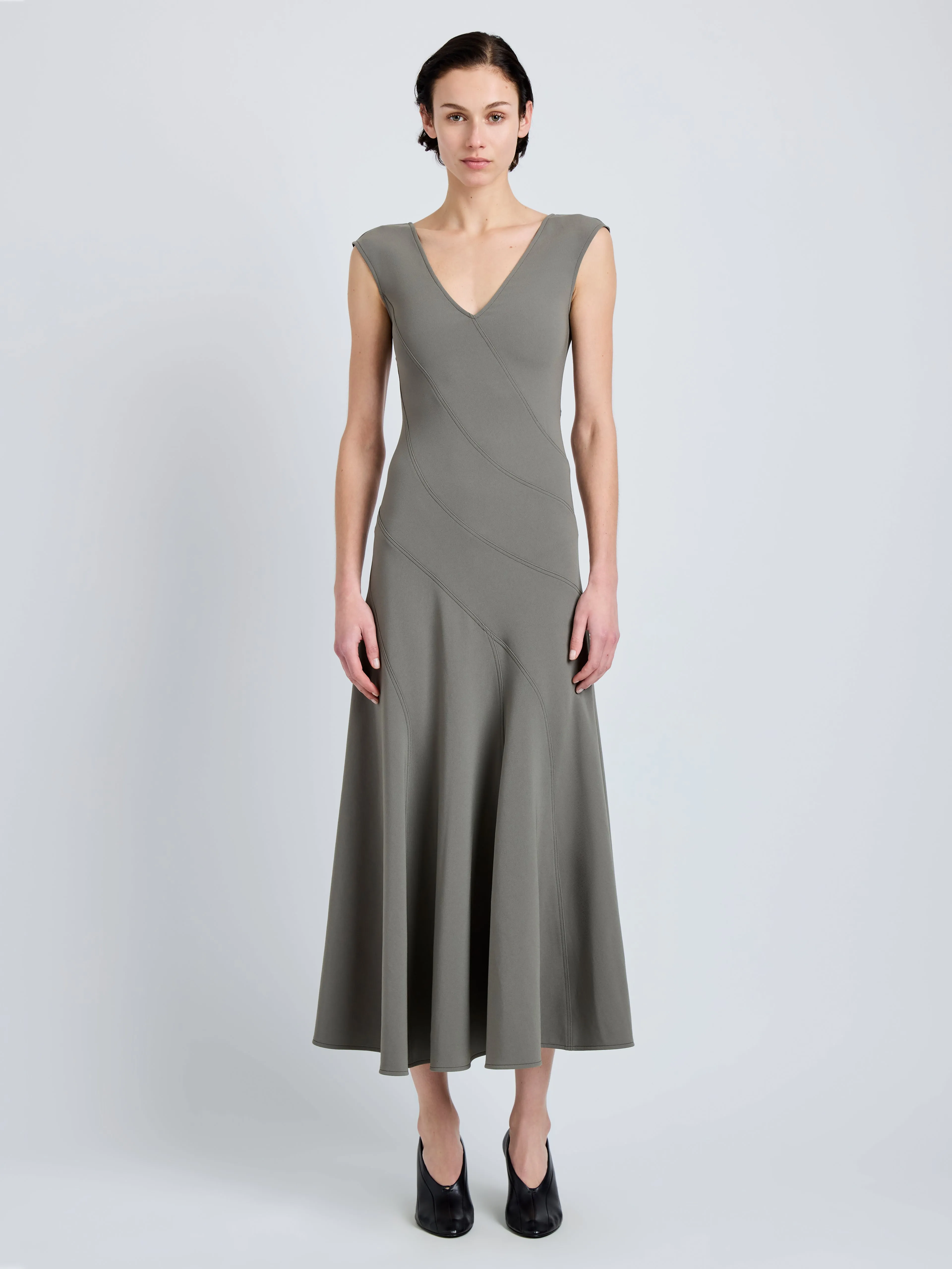 Romana Dress in Matte Double Crepe sold by Proenza Schouler product image thumbnail 2