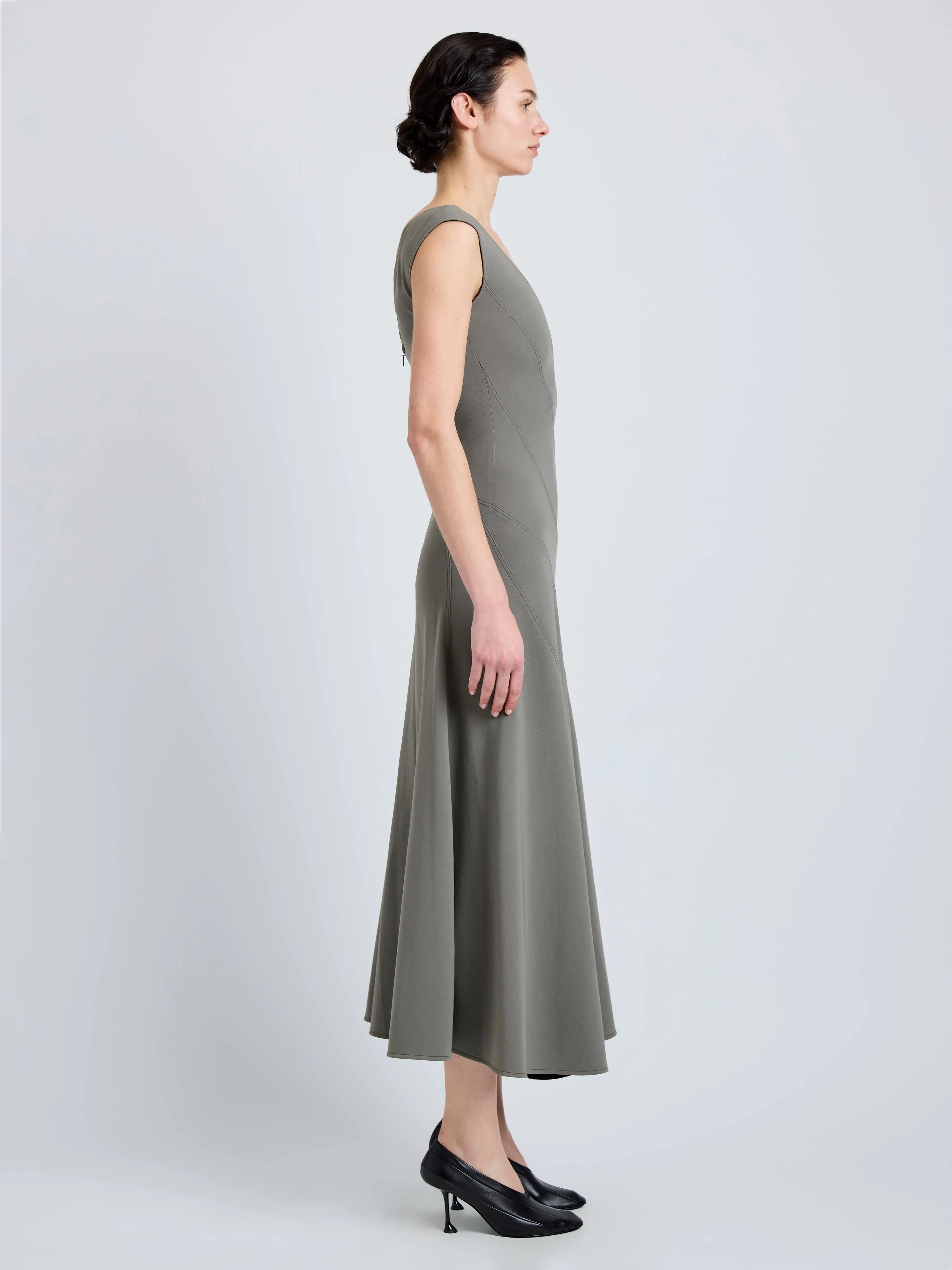 Romana Dress in Matte Double Crepe sold by Proenza Schouler product image thumbnail 3