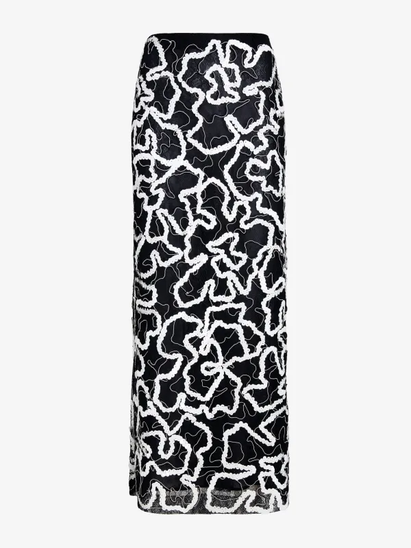 Maite Skirt in Sequin Embroidery Lace made by Proenza Schouler