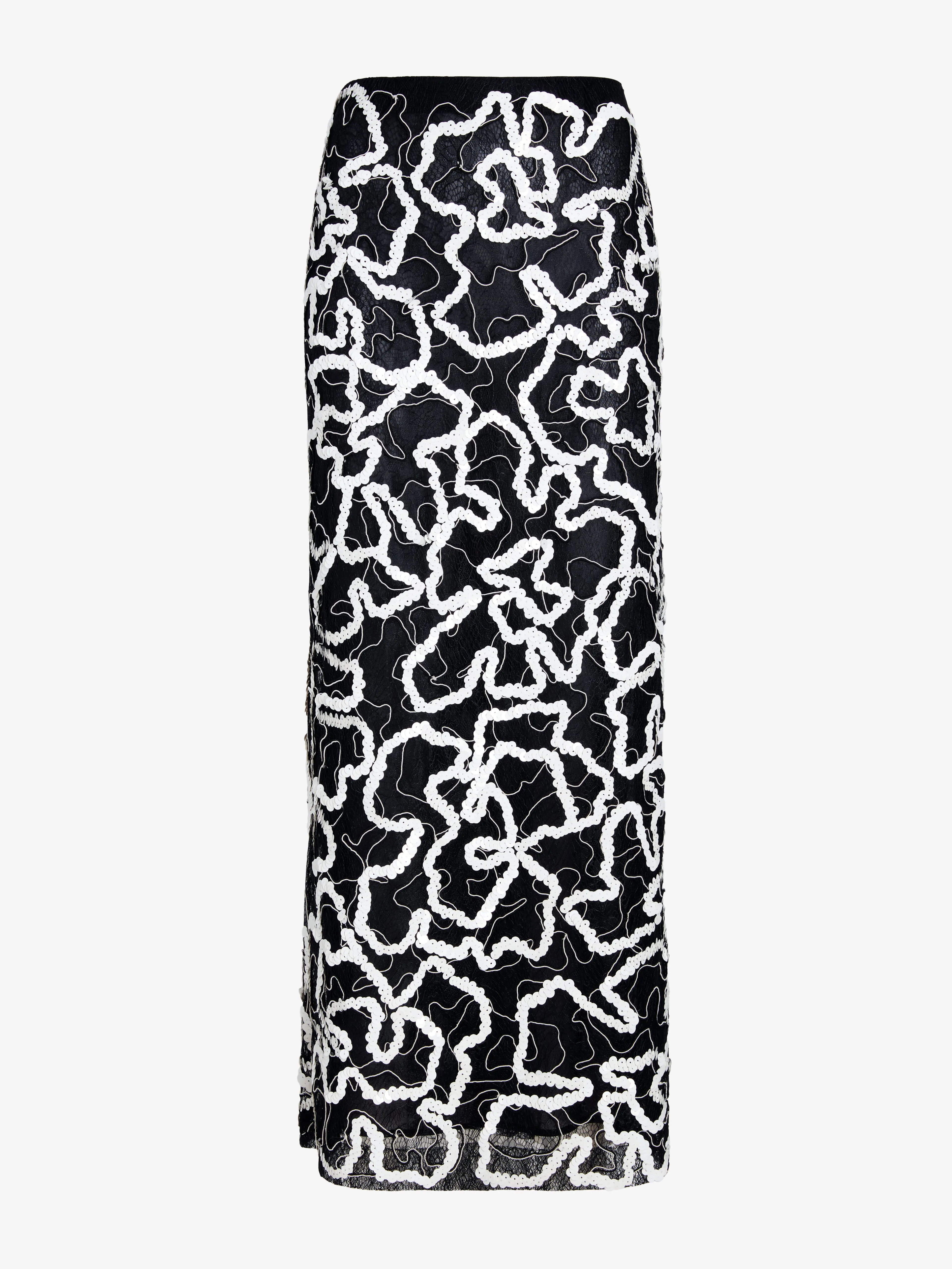 Maite Skirt in Sequin Embroidery Lace sold by Proenza Schouler