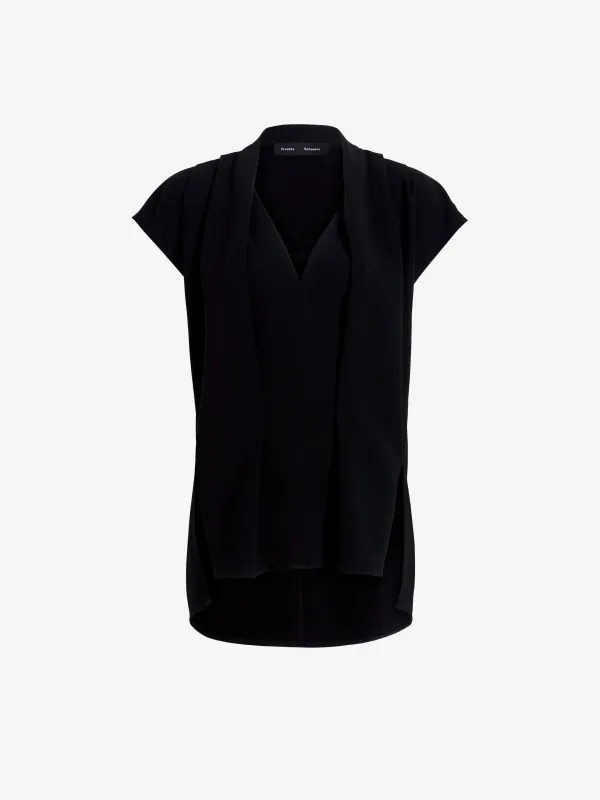 Ranli Top in Matte Double Crepe made by Proenza Schouler