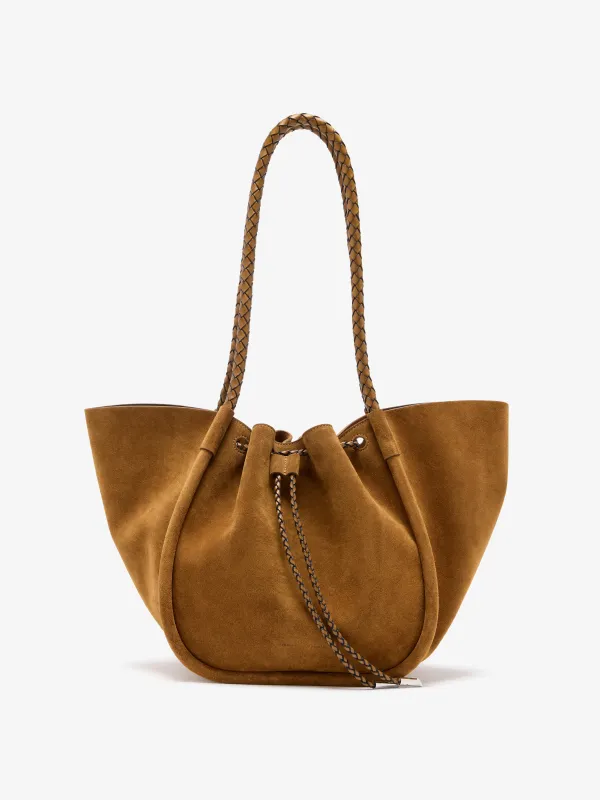 Large Ruched Tote in Suede and Braided Calf made by Proenza Schouler