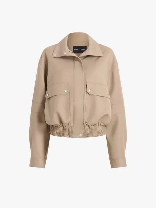 Aviva Jacket in Wool Gabardine made by Proenza Schouler