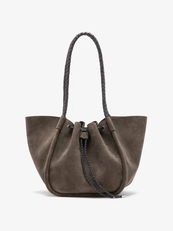 Large Ruched Tote in Suede and Braided Calf made by Proenza Schouler