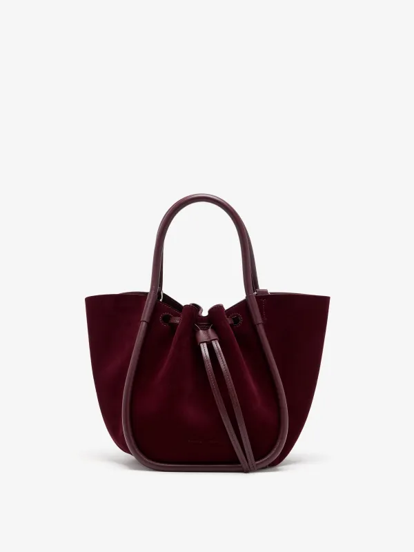 Small Ruched Tote in Soft Suede made by Proenza Schouler
