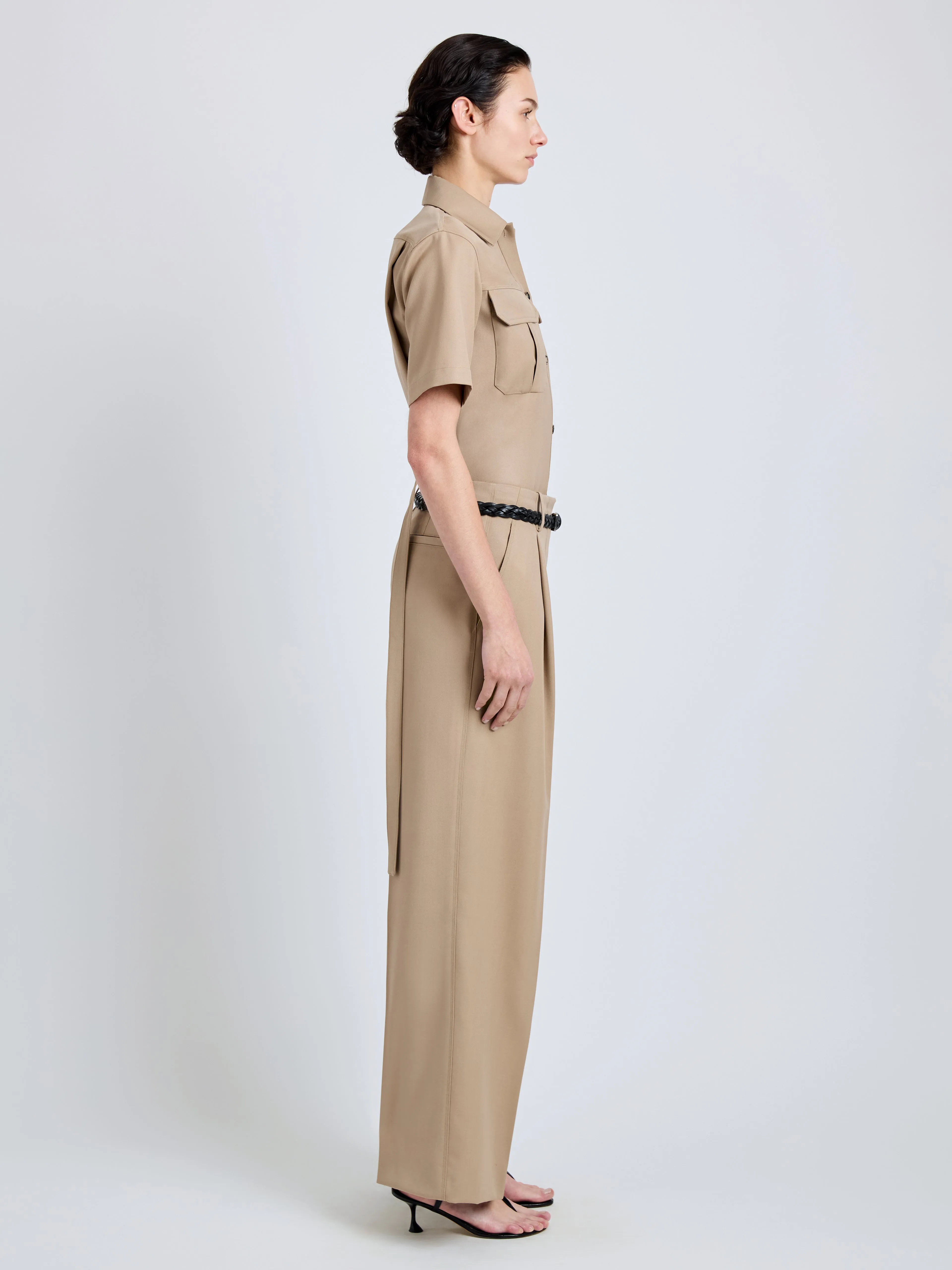 Halima Pant in Wool Gabardine sold by Proenza Schouler product image thumbnail 3