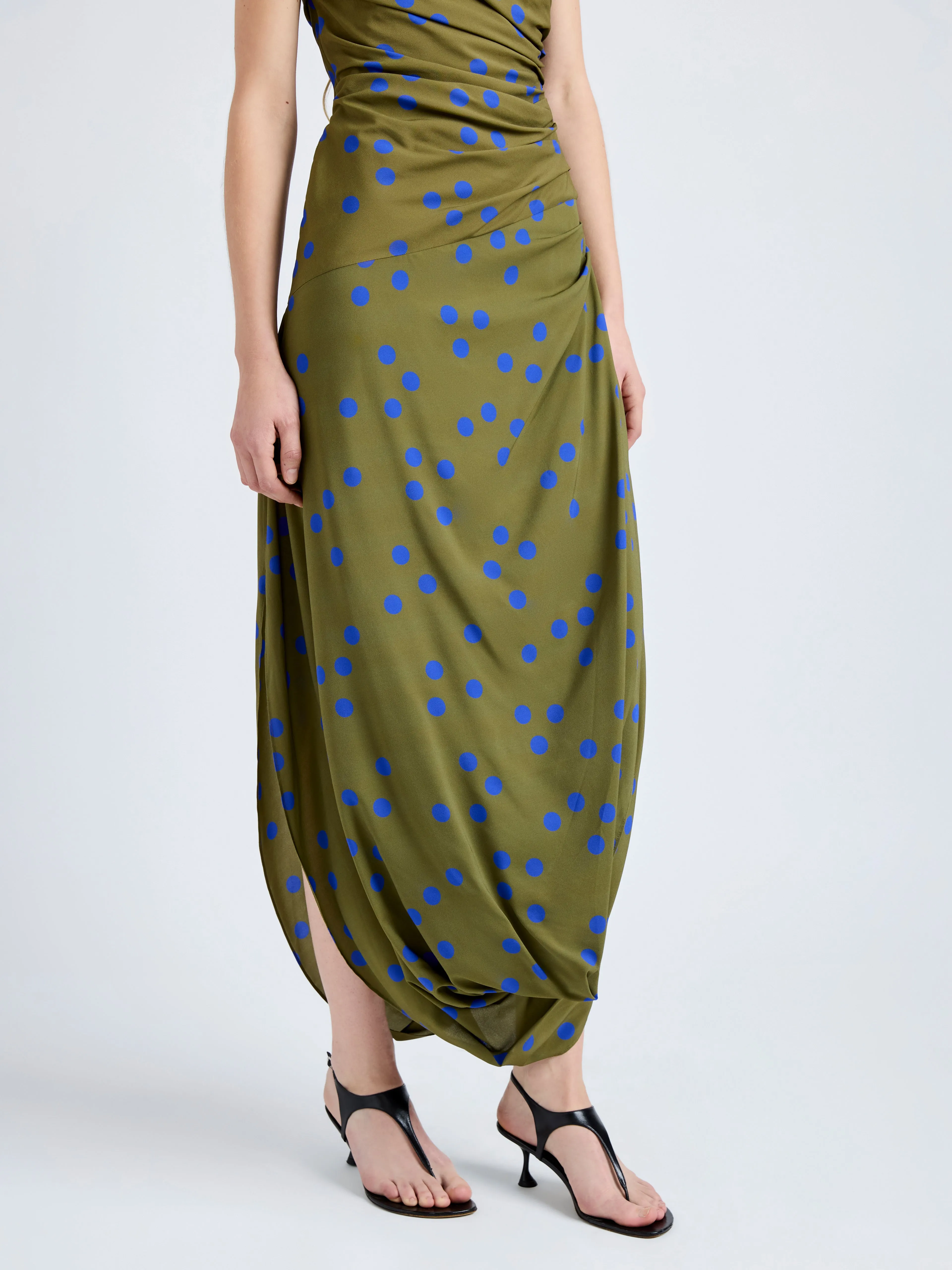 Nayara Dress in Printed Dot Stretch Viscose sold by Proenza Schouler product image thumbnail 5