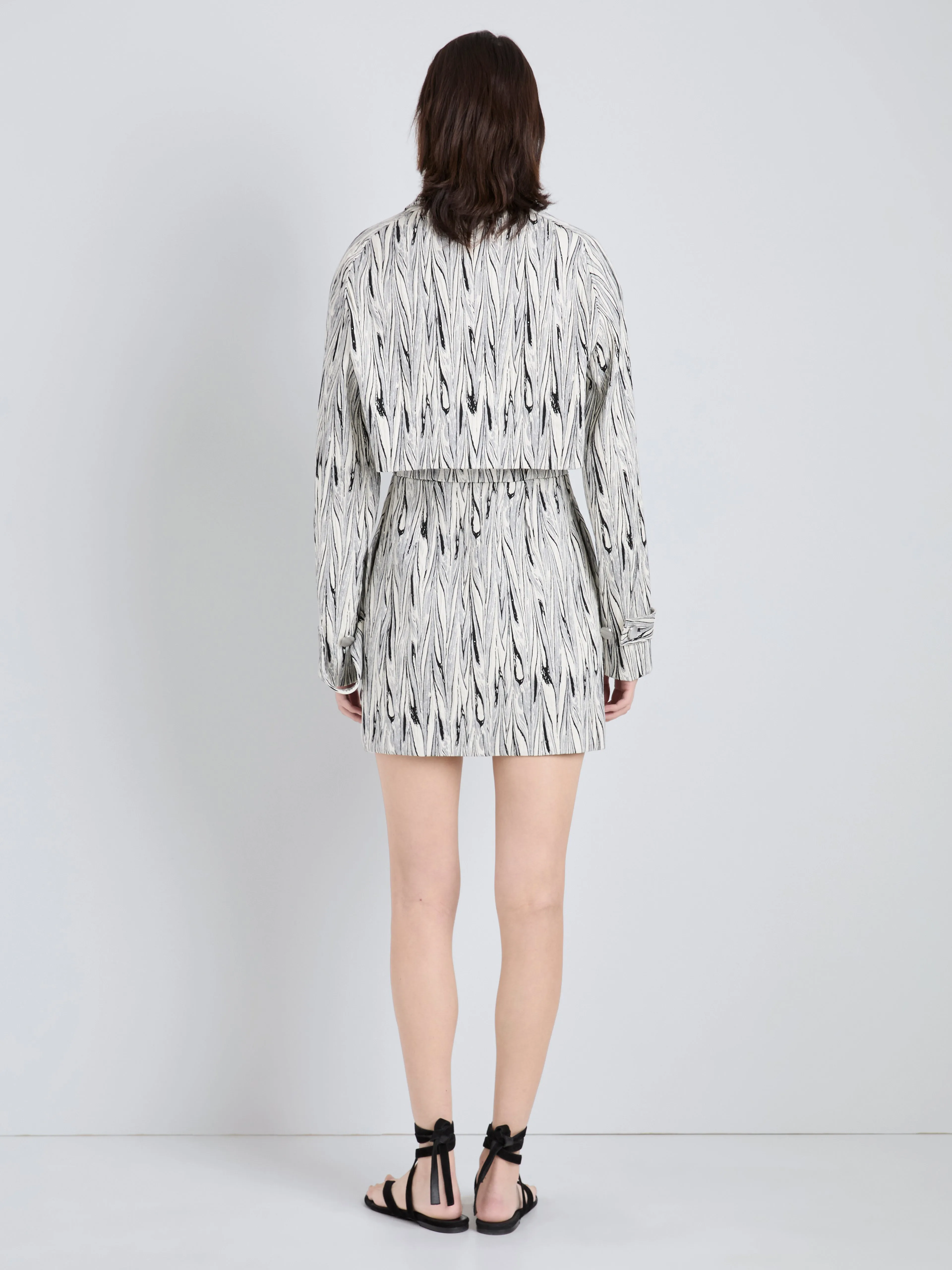 Della Jacket in Marble Double Jacquard sold by Proenza Schouler product image thumbnail 5