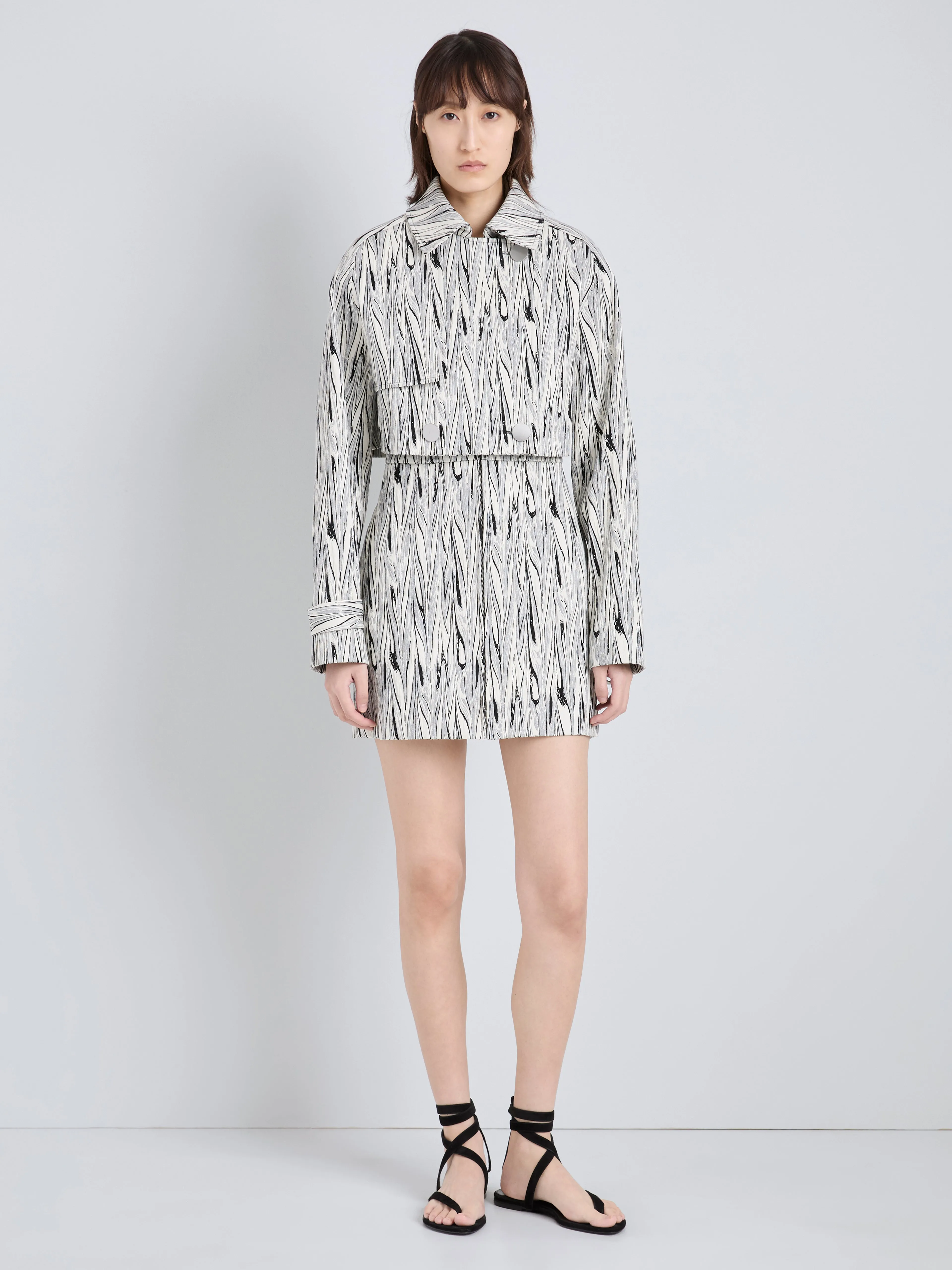 Della Jacket in Marble Double Jacquard sold by Proenza Schouler product image thumbnail 3