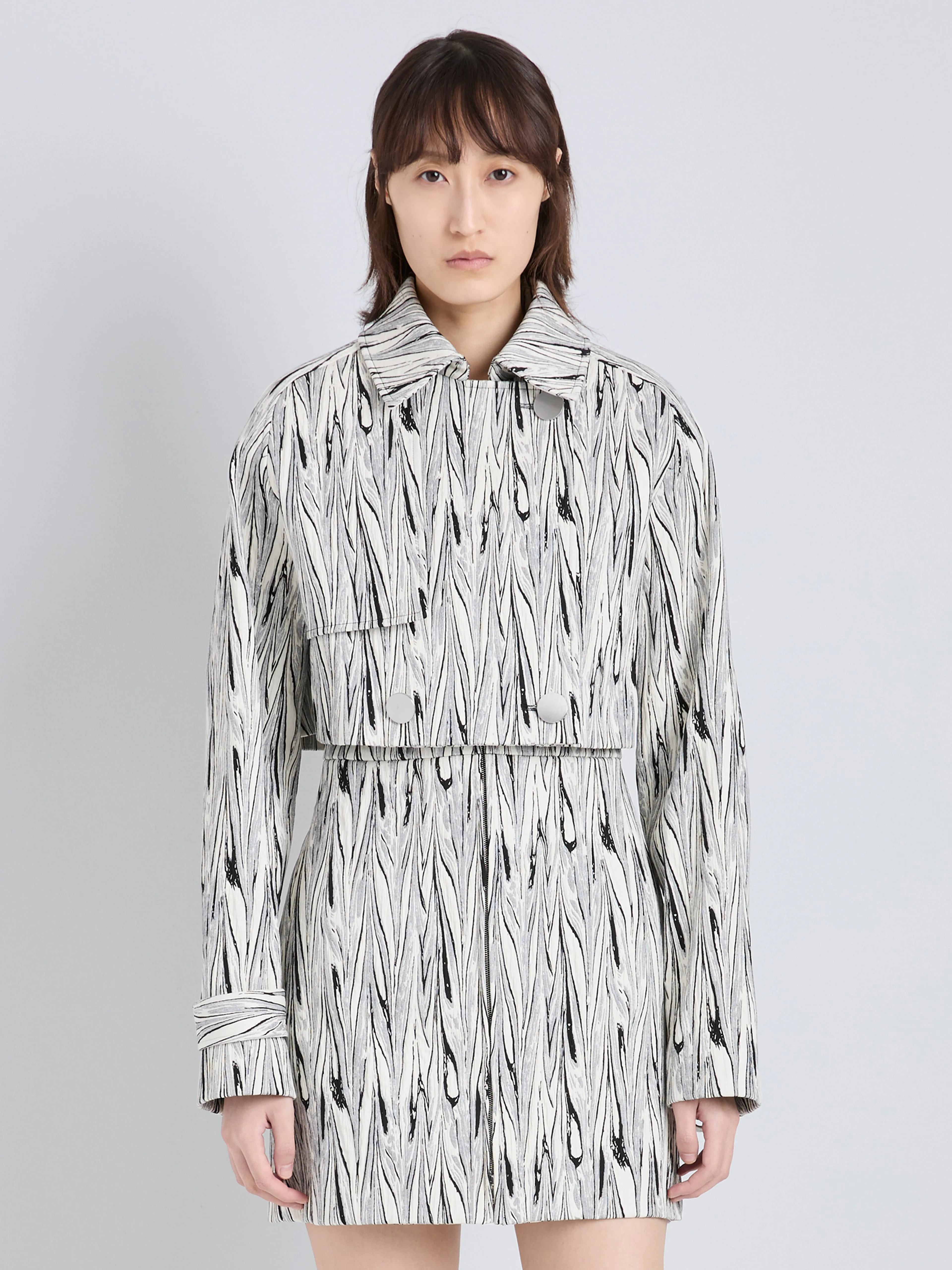 Della Jacket in Marble Double Jacquard sold by Proenza Schouler product image thumbnail 2