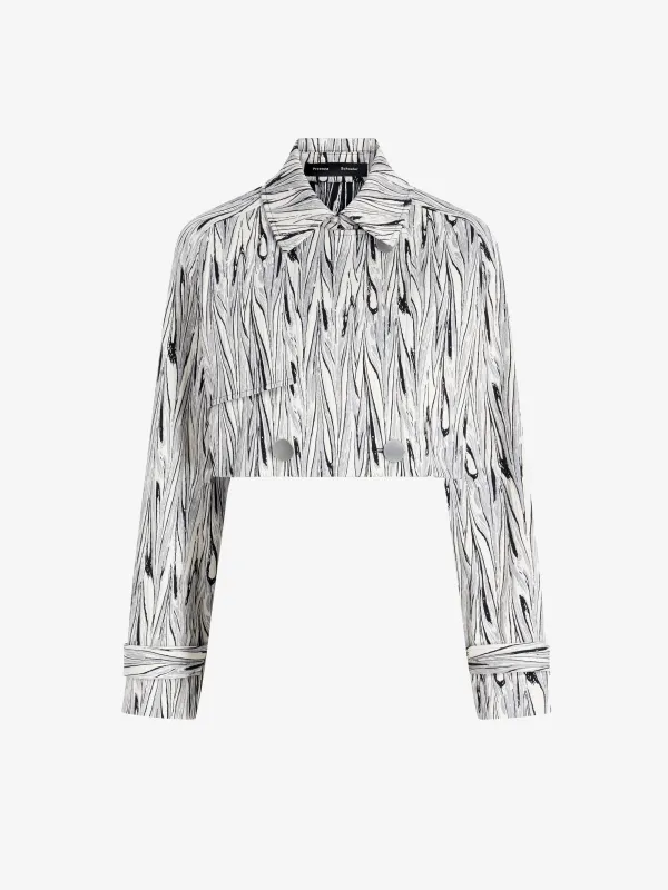 Della Jacket in Marble Double Jacquard made by Proenza Schouler