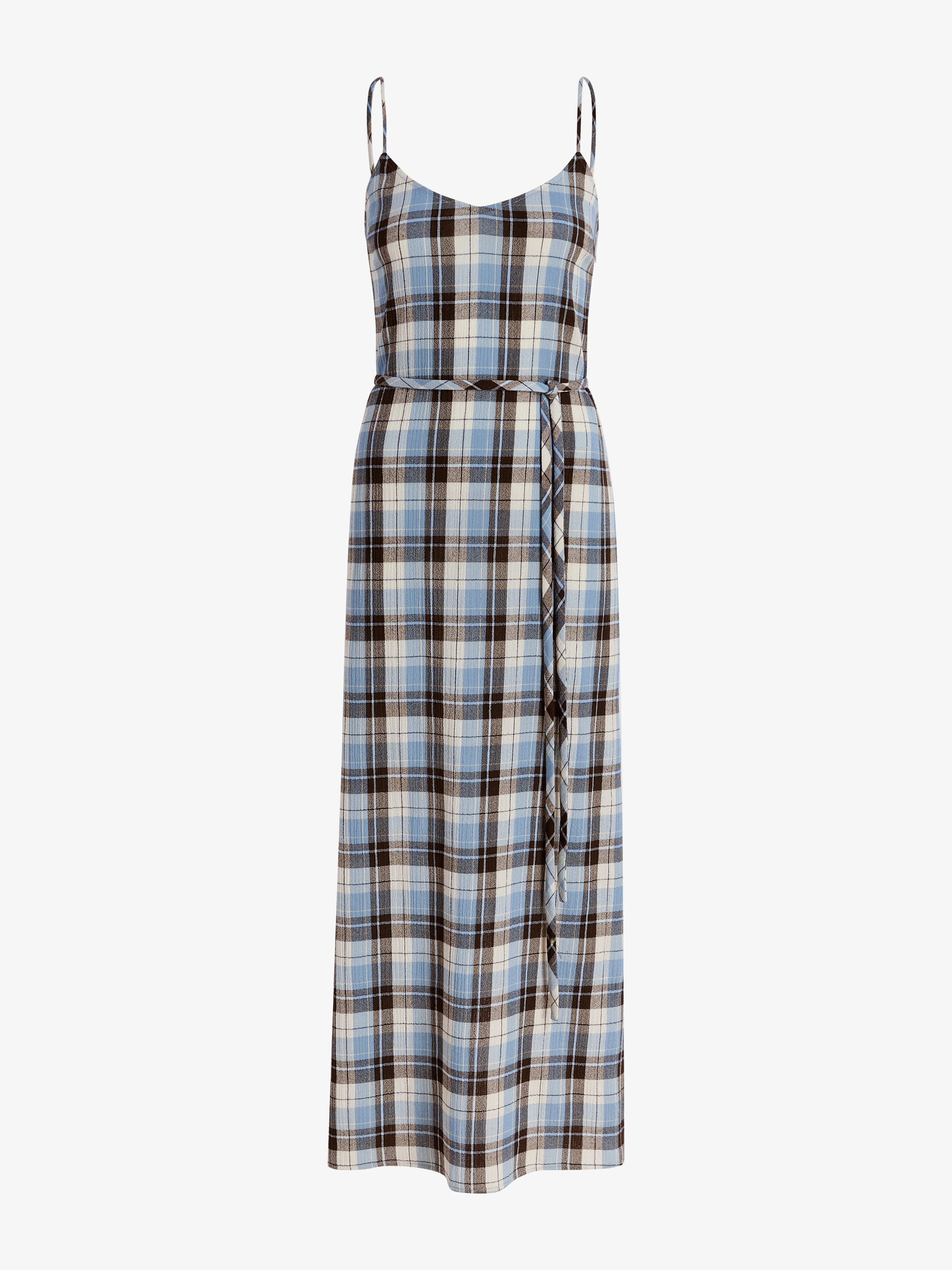 Evelyn Dress in Plaid Gauze sold by Proenza Schouler