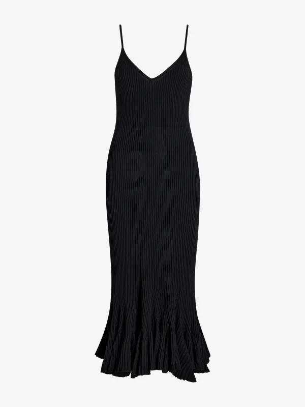 Giuditta Dress in Viscose Ribbed Godet made by Proenza Schouler