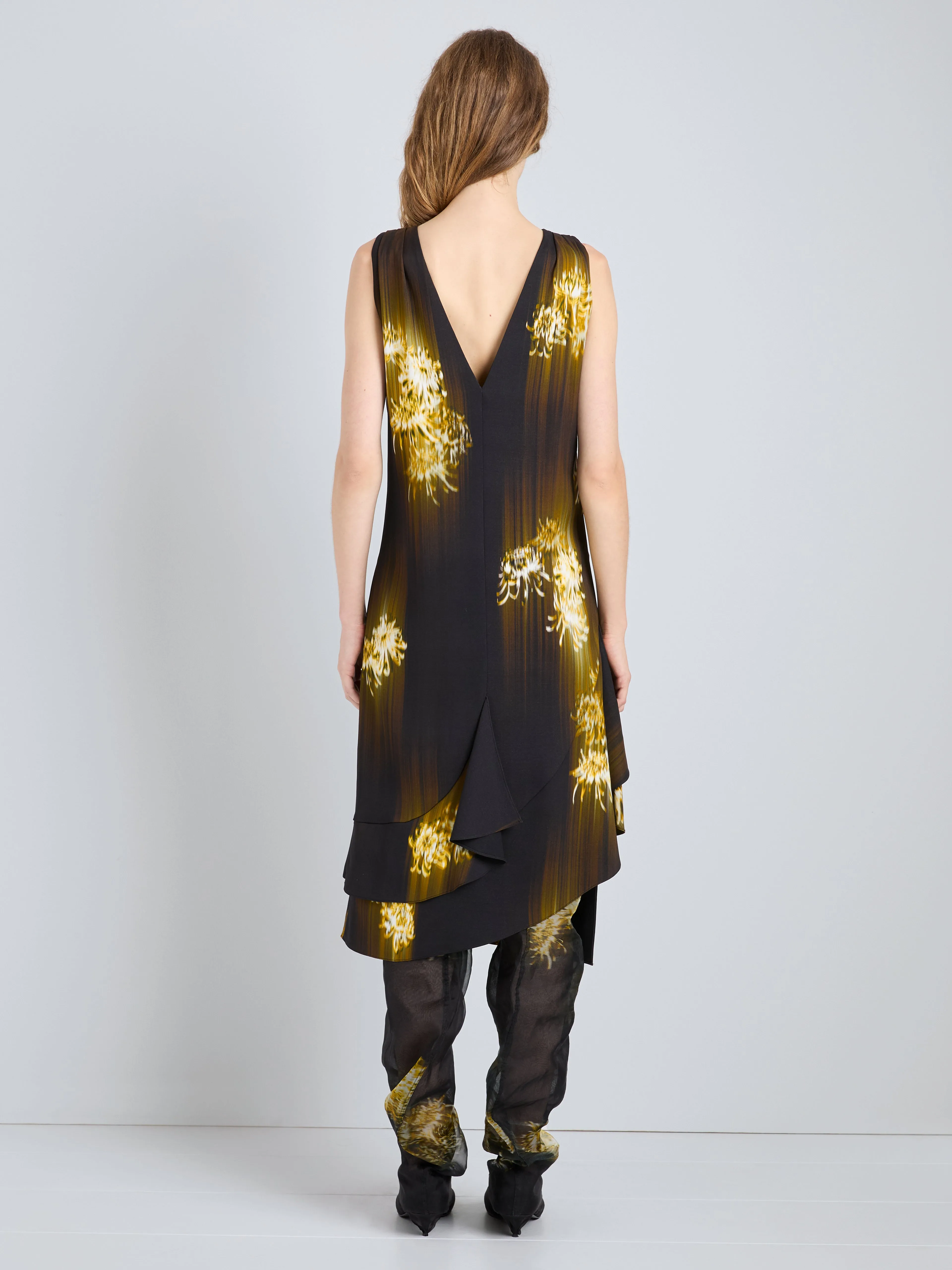 Rhetta Dress in Printed Viscose Cady sold by Proenza Schouler product image thumbnail 4
