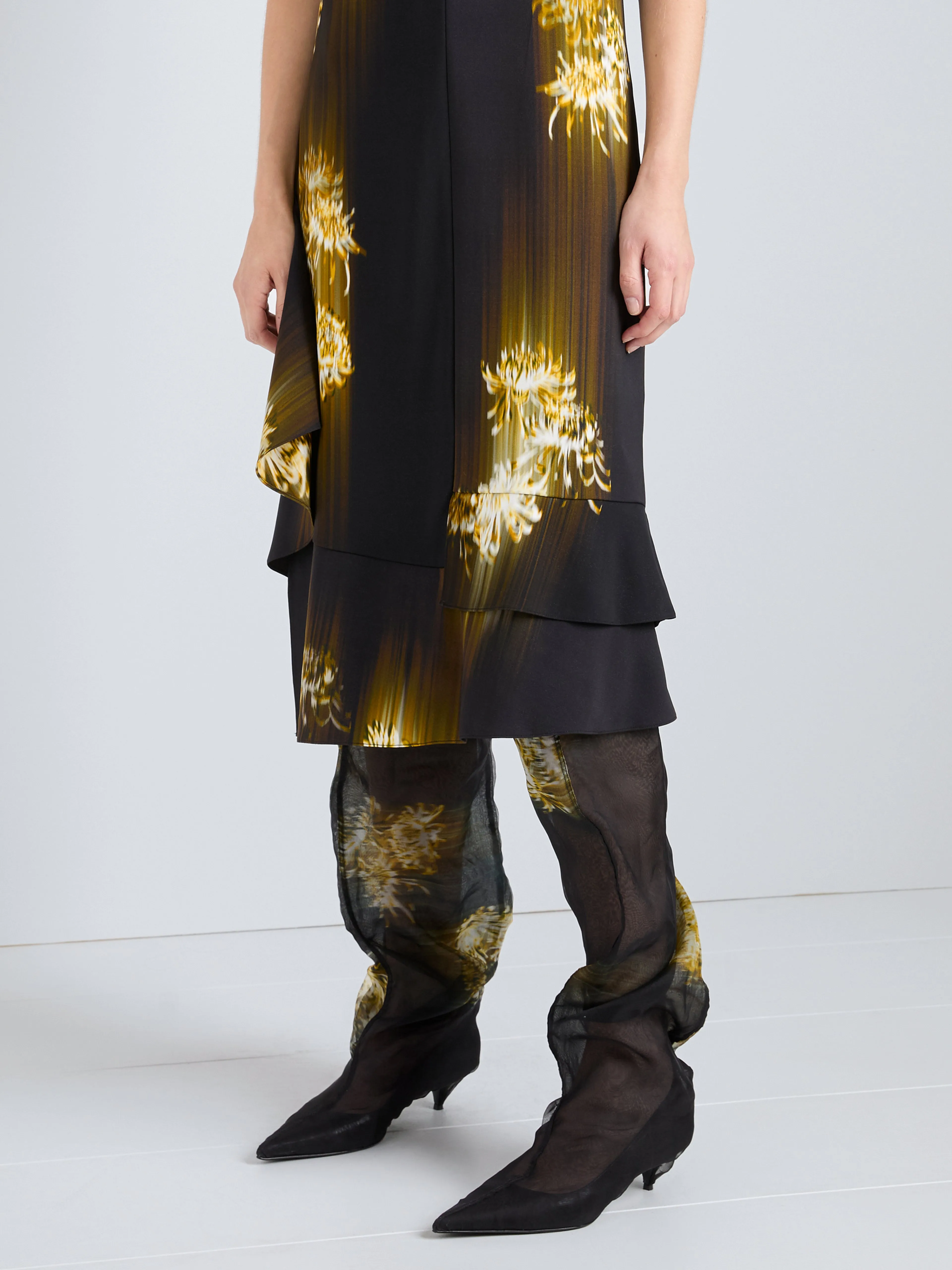 Rhetta Dress in Printed Viscose Cady sold by Proenza Schouler product image thumbnail 5