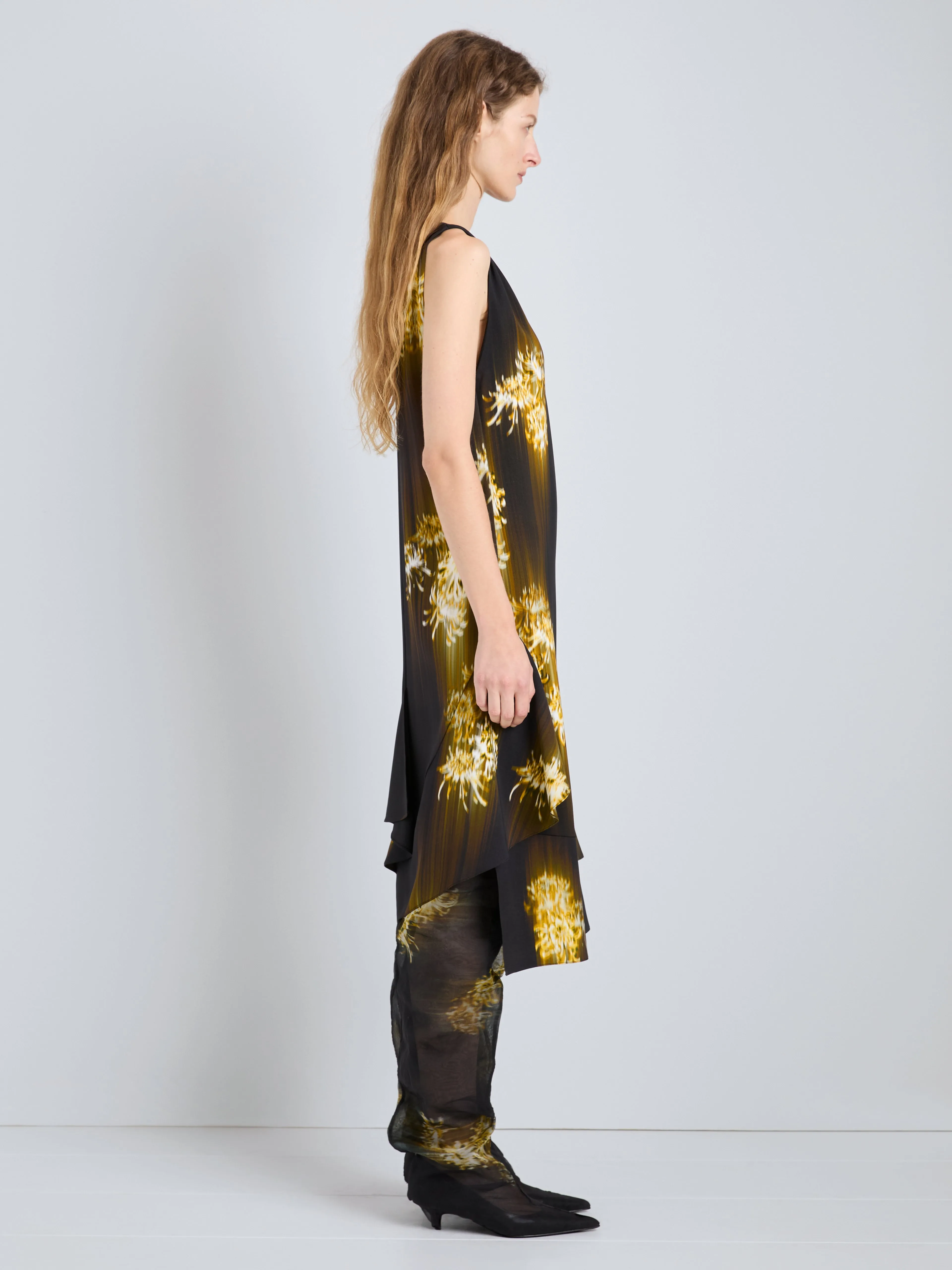 Rhetta Dress in Printed Viscose Cady sold by Proenza Schouler product image thumbnail 3
