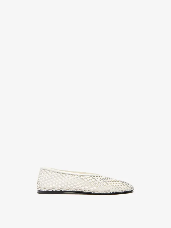 Tee Perforated Ballerina Flats made by Proenza Schouler