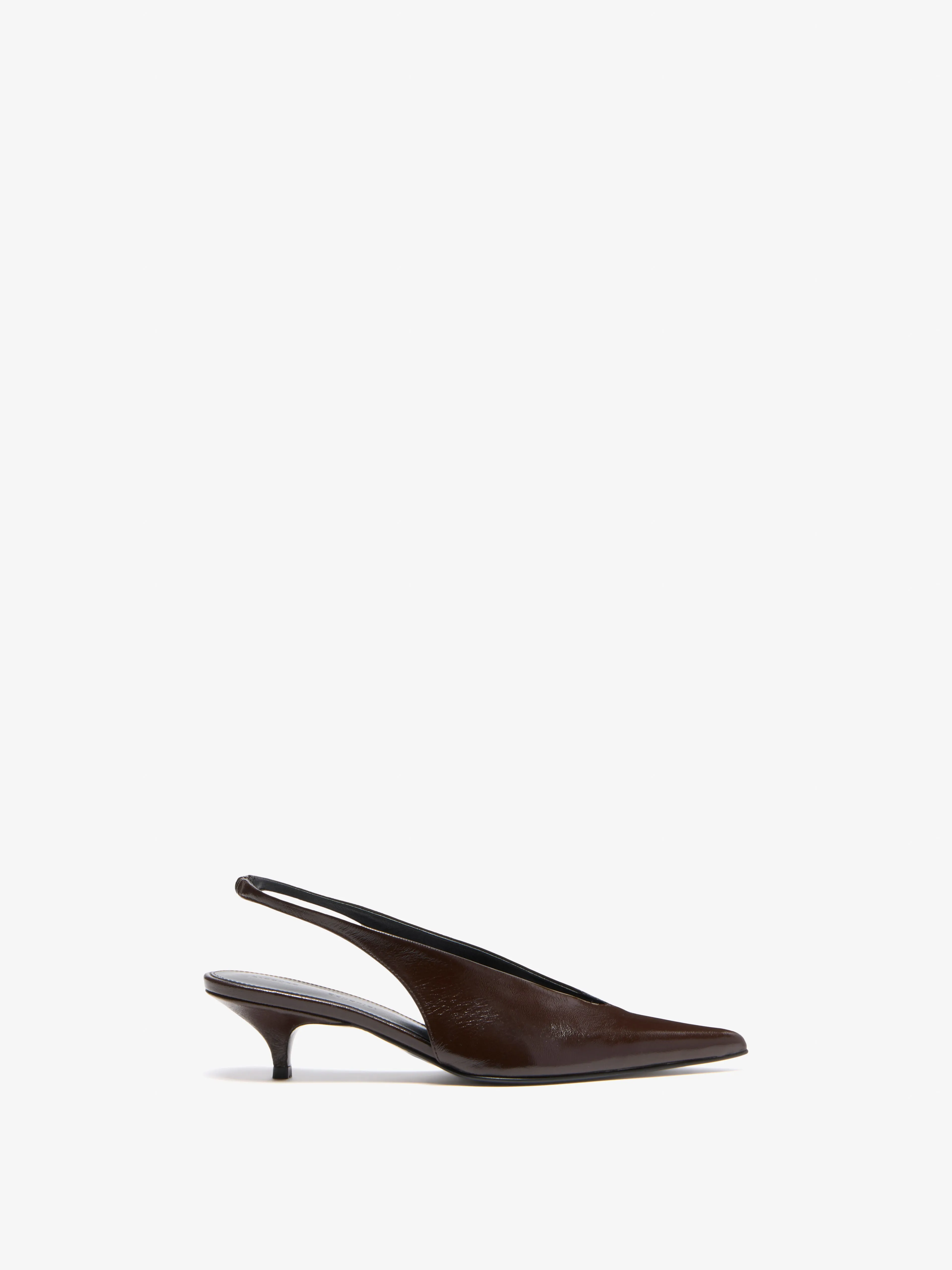 Slash Slingbacks in Slick Nappa sold by Proenza Schouler