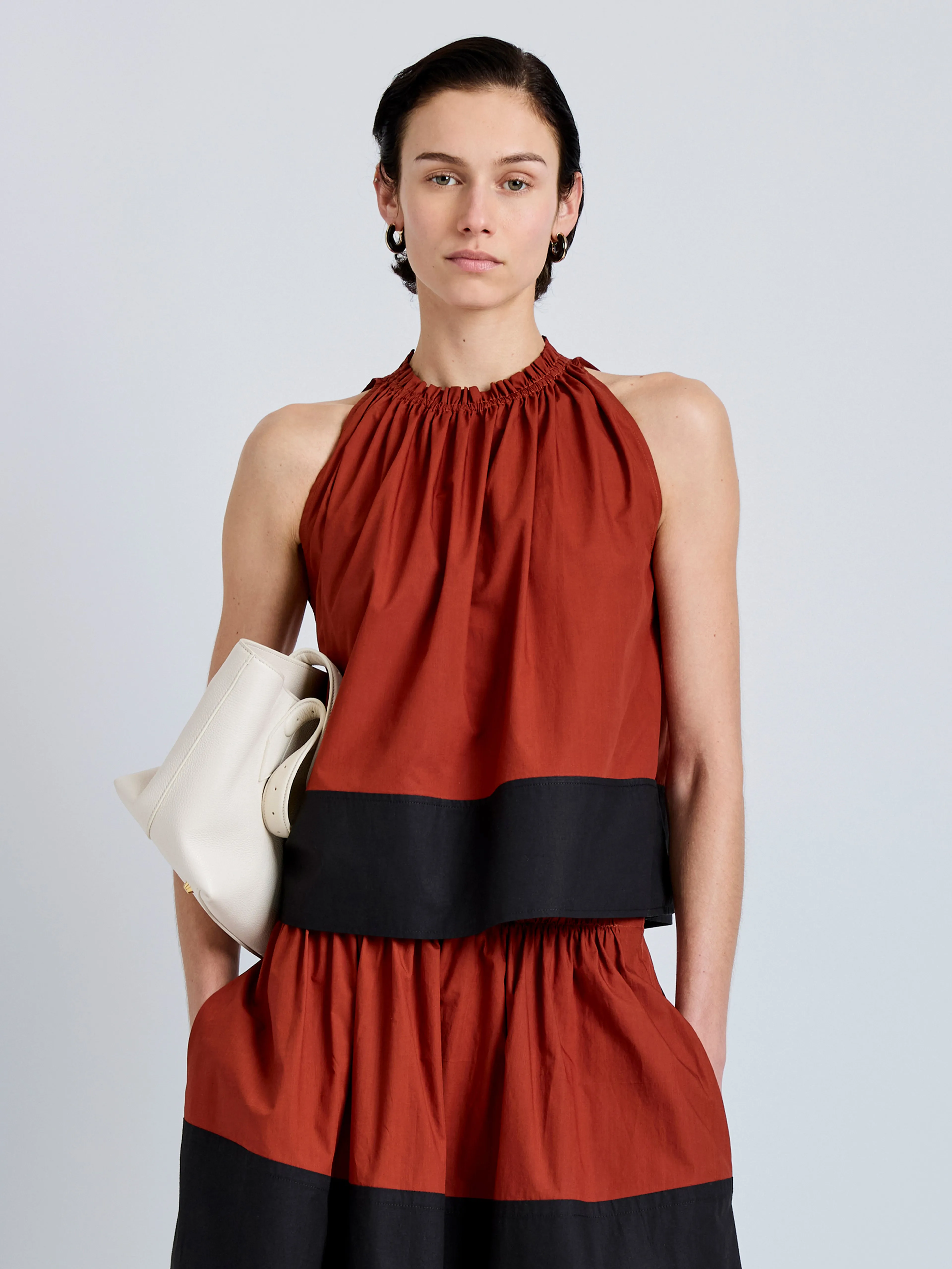 Esme Top in Poplin sold by Proenza Schouler product image thumbnail 2
