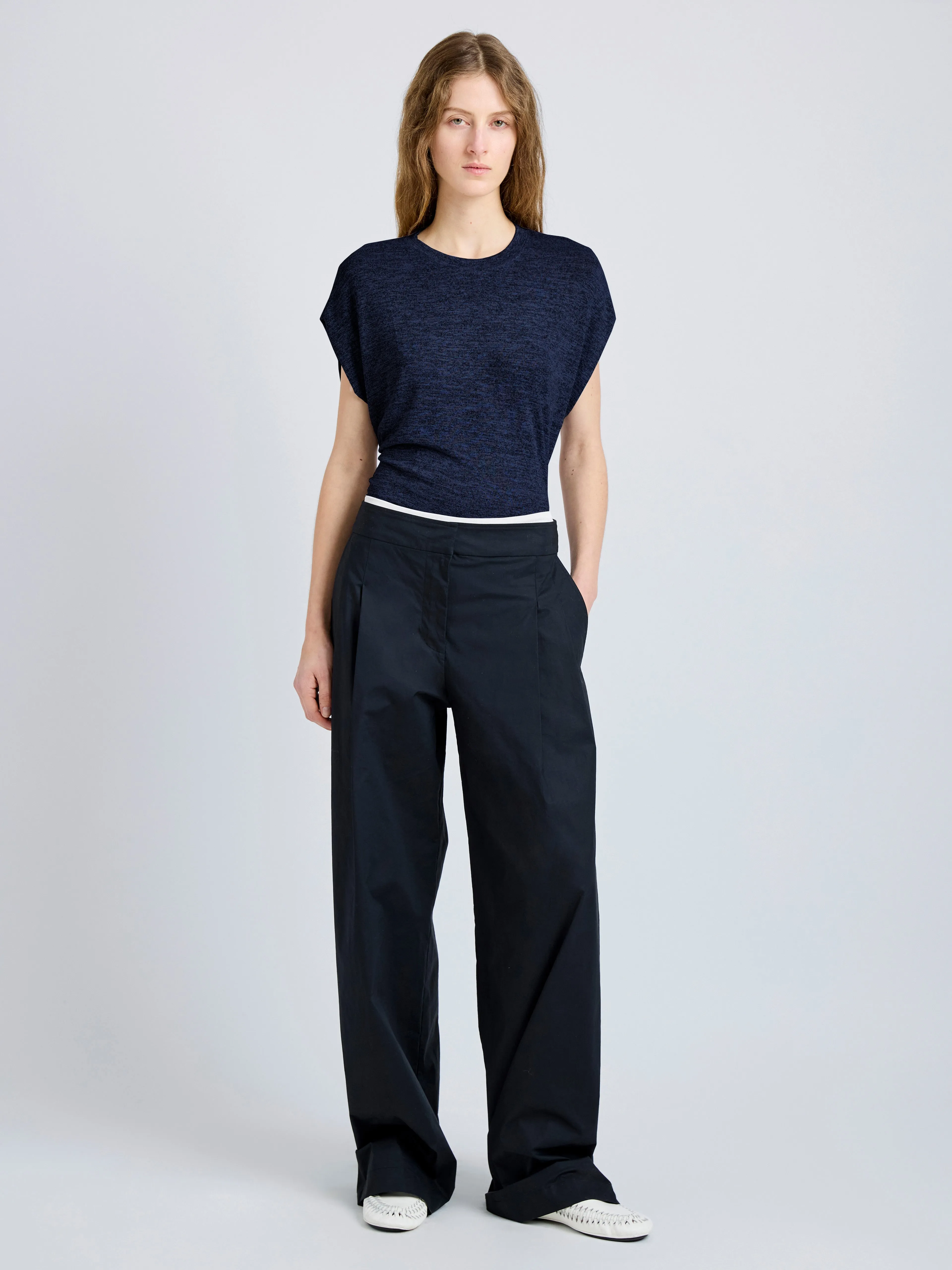 Reeva Tee in Marled Jersey sold by Proenza Schouler product image thumbnail 3