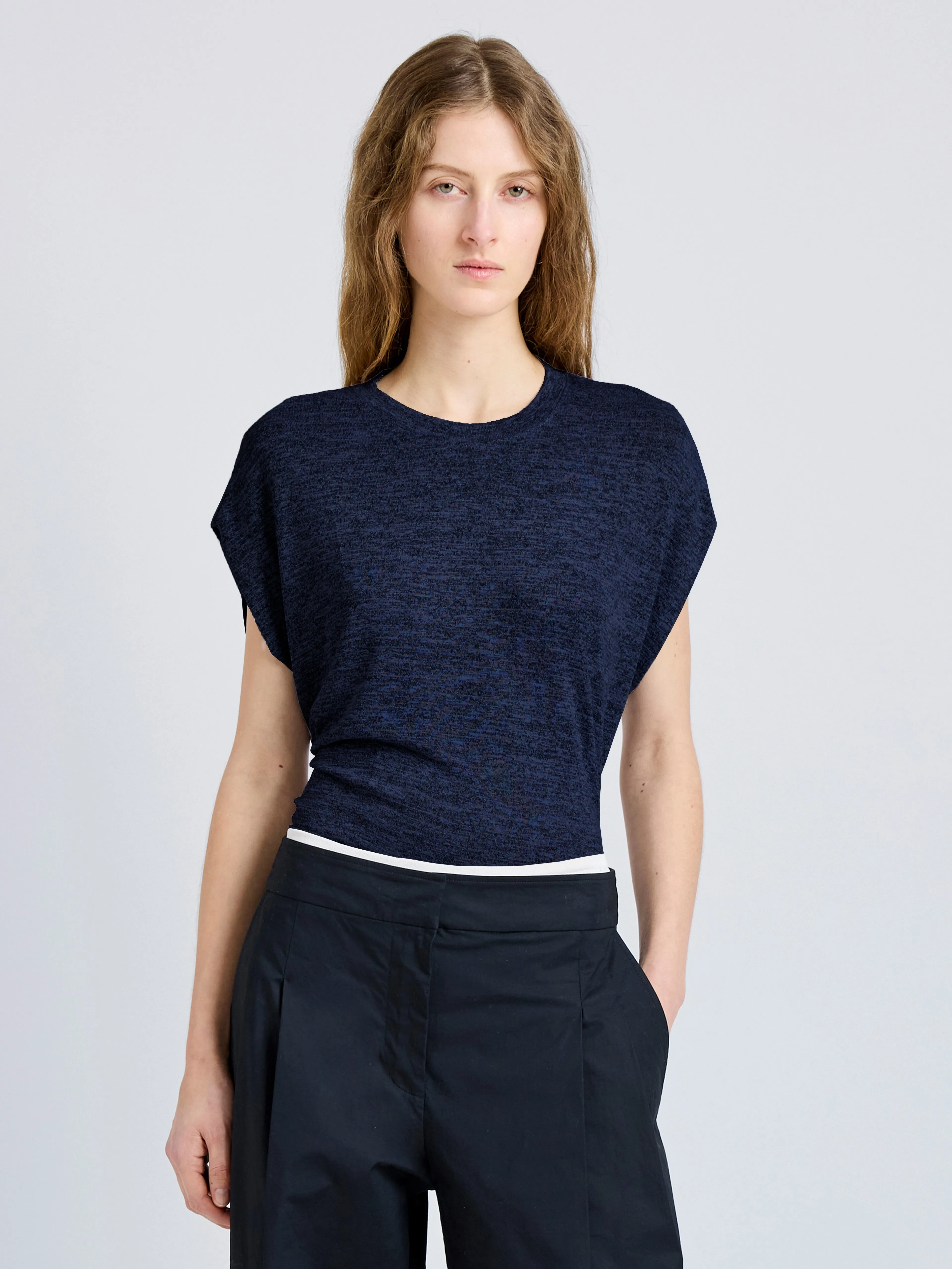 Reeva Tee in Marled Jersey sold by Proenza Schouler product image thumbnail 2