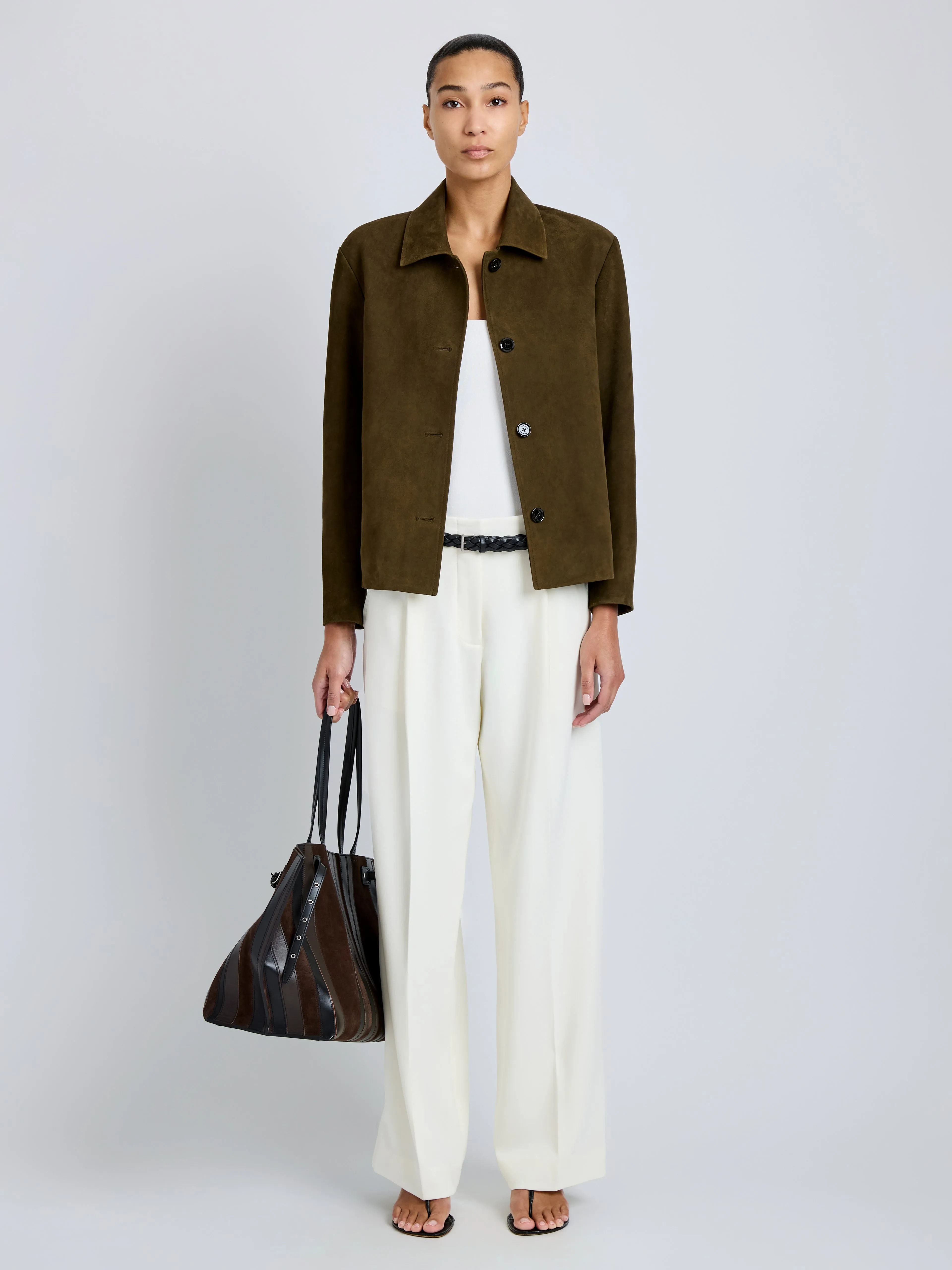 Irine Jacket in Suede sold by Proenza Schouler product image thumbnail 3