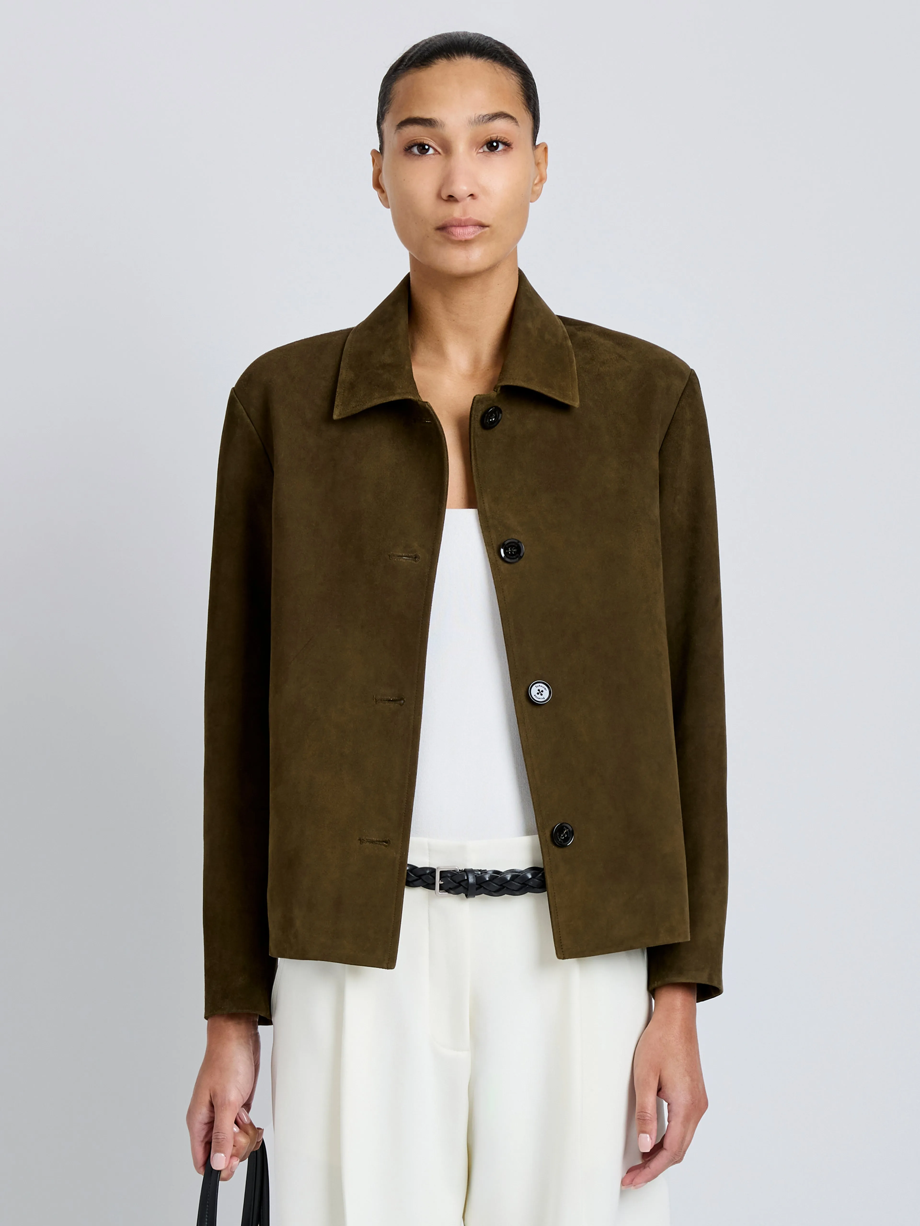 Irine Jacket in Suede sold by Proenza Schouler product image thumbnail 2