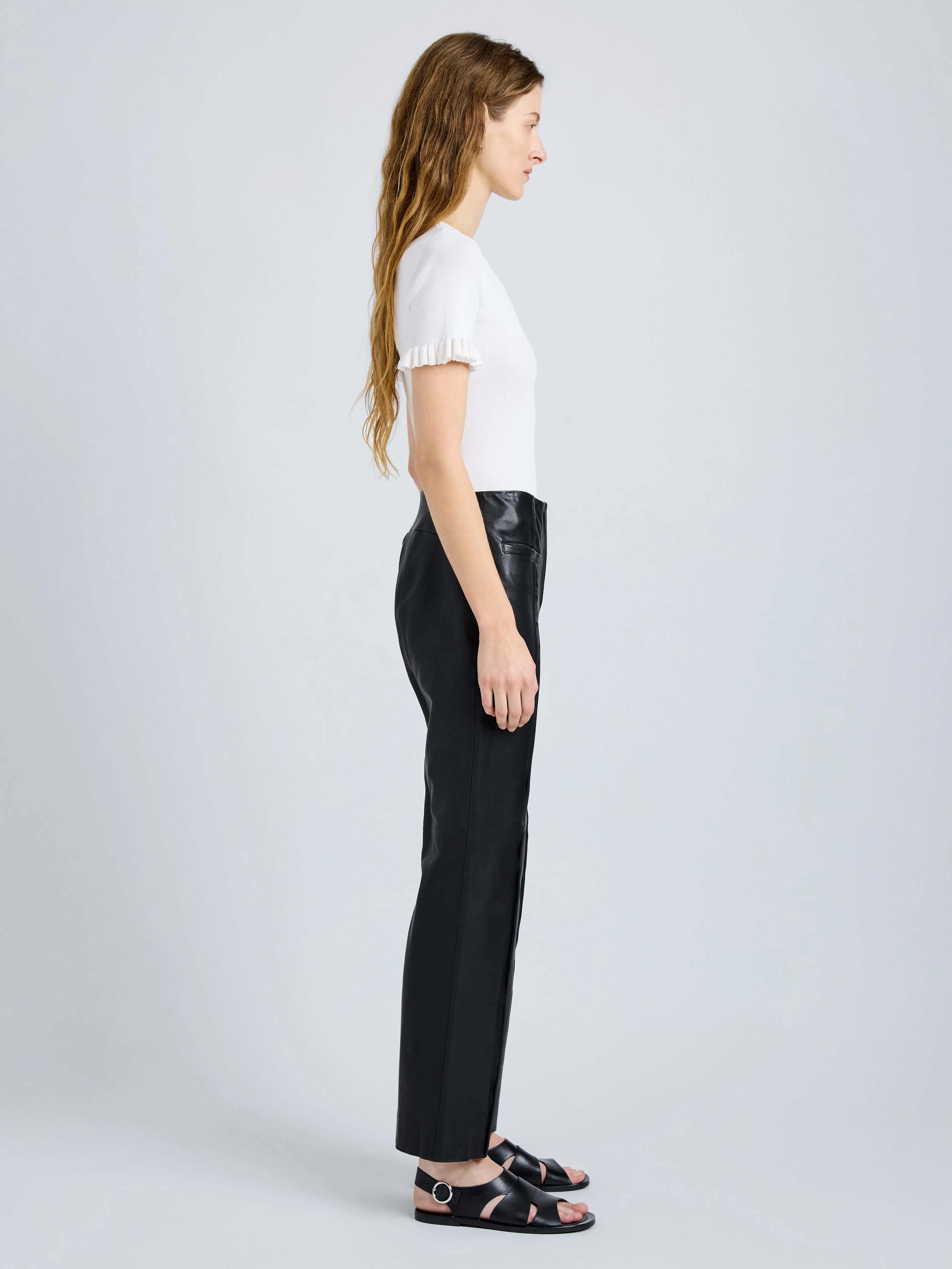 Isadora Pant in Leather sold by Proenza Schouler product image thumbnail 3