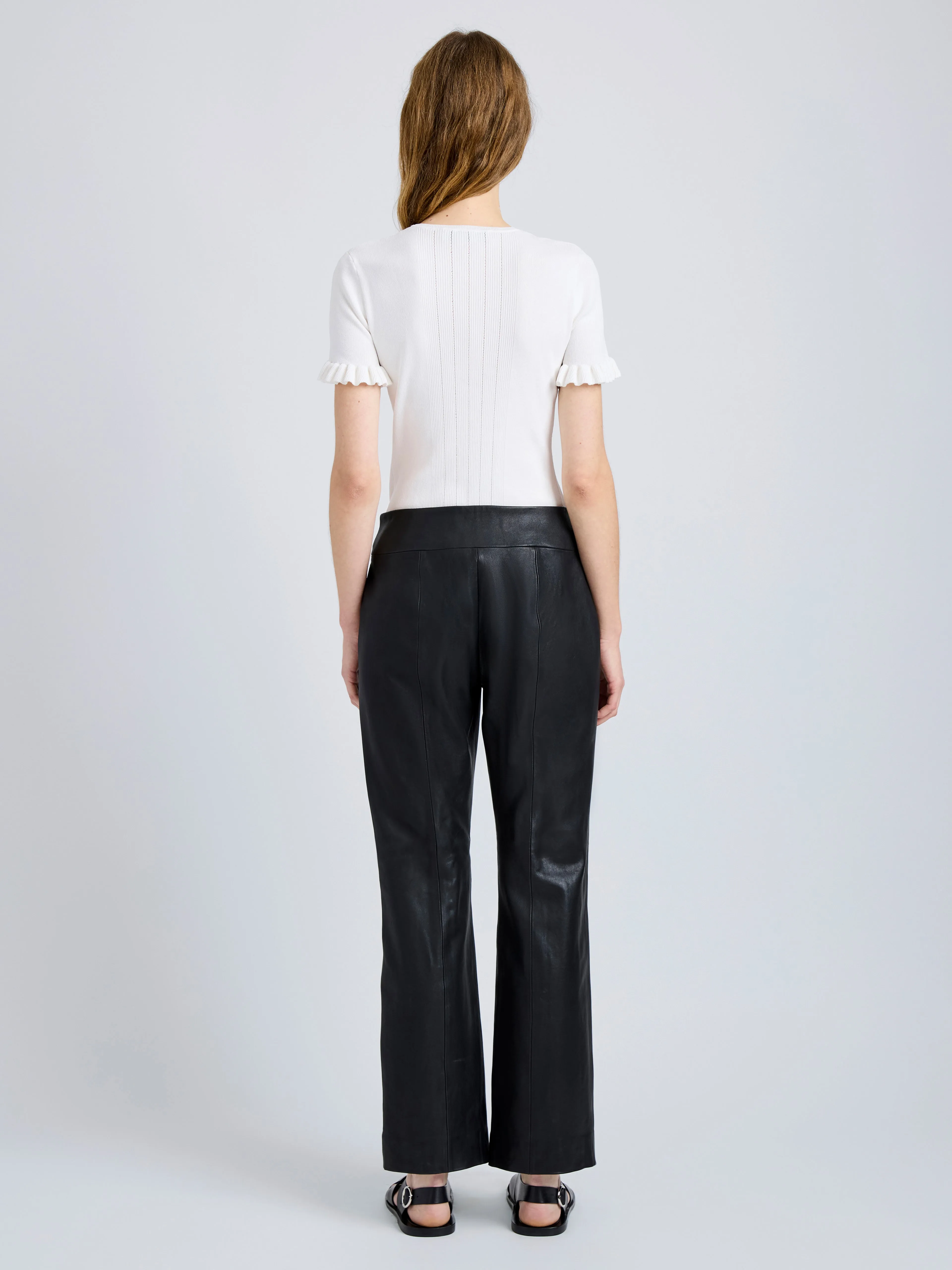 Isadora Pant in Leather sold by Proenza Schouler product image thumbnail 4