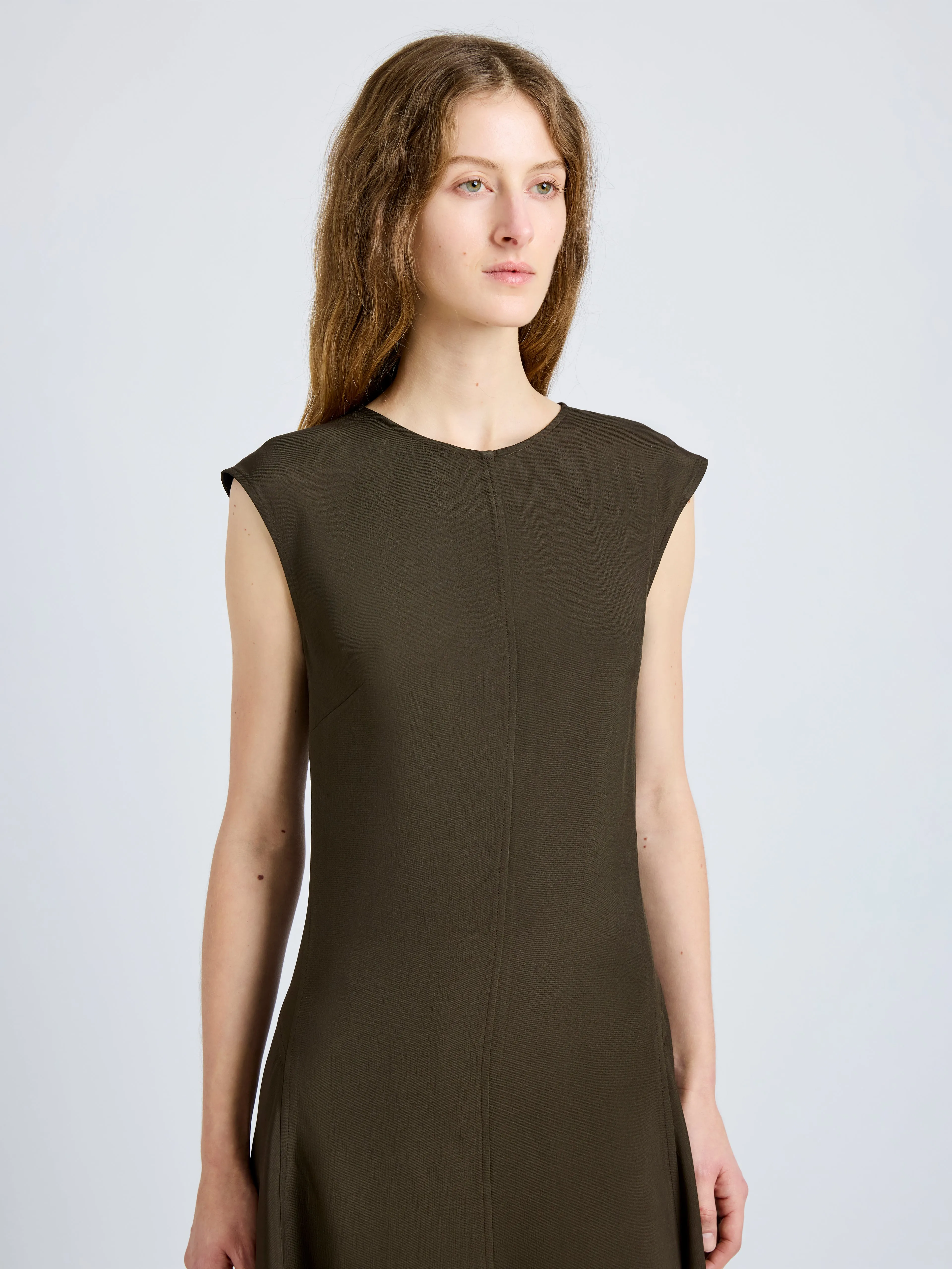 Eduarda Dress in Eco Hammered Viscose sold by Proenza Schouler product image thumbnail 5
