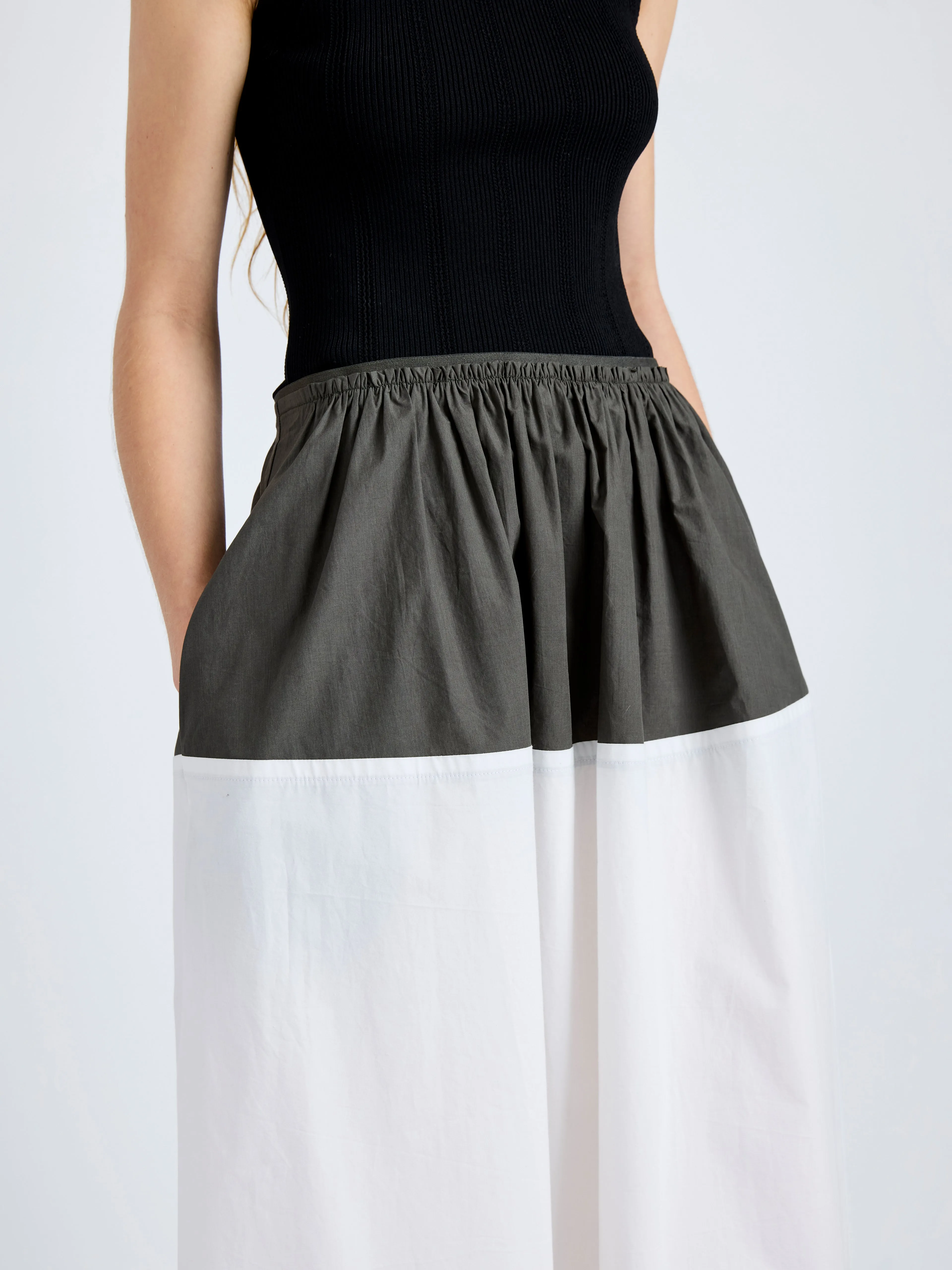 Nyla Skirt in Poplin sold by Proenza Schouler product image thumbnail 5