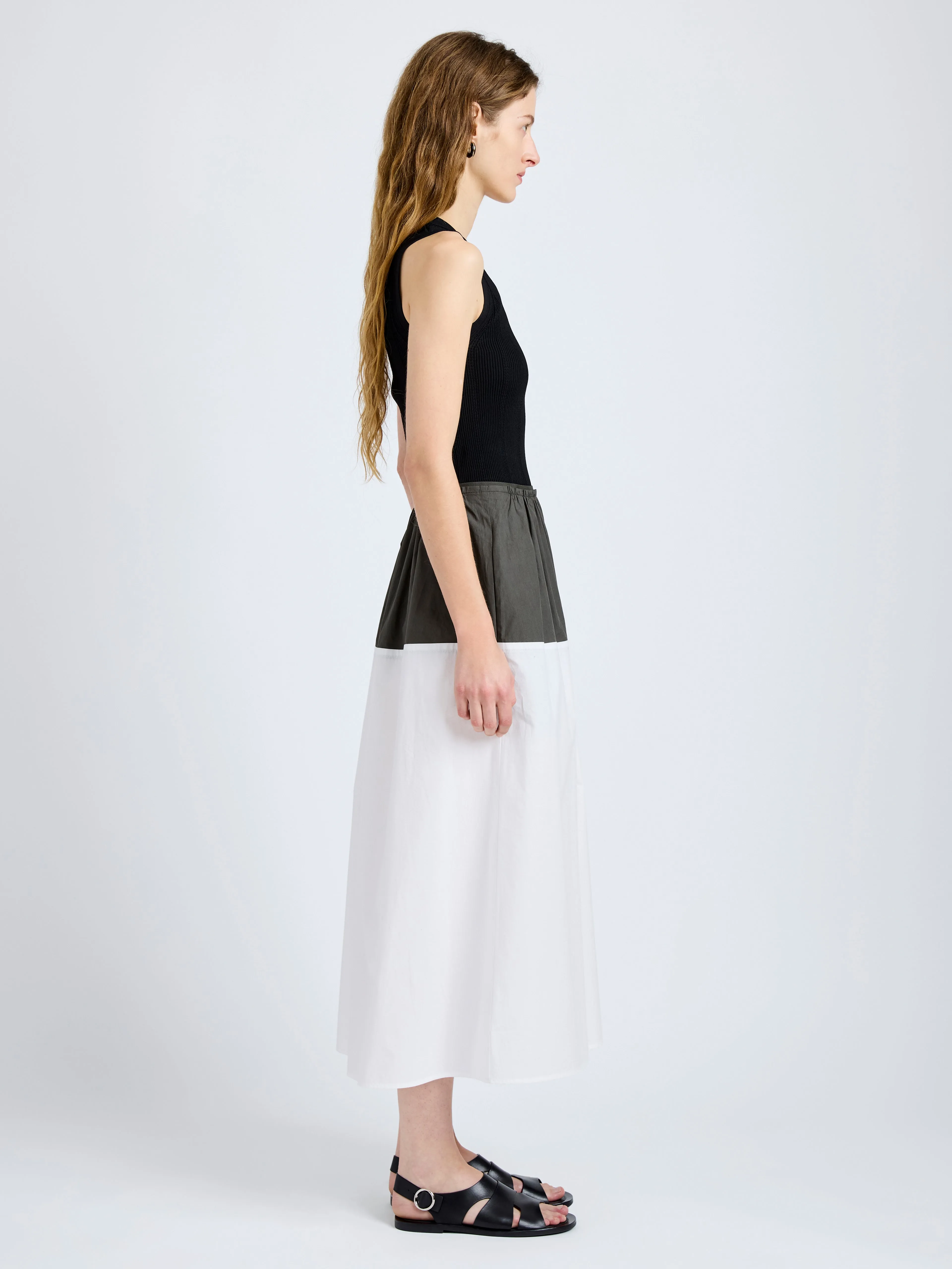 Nyla Skirt in Poplin sold by Proenza Schouler product image thumbnail 3