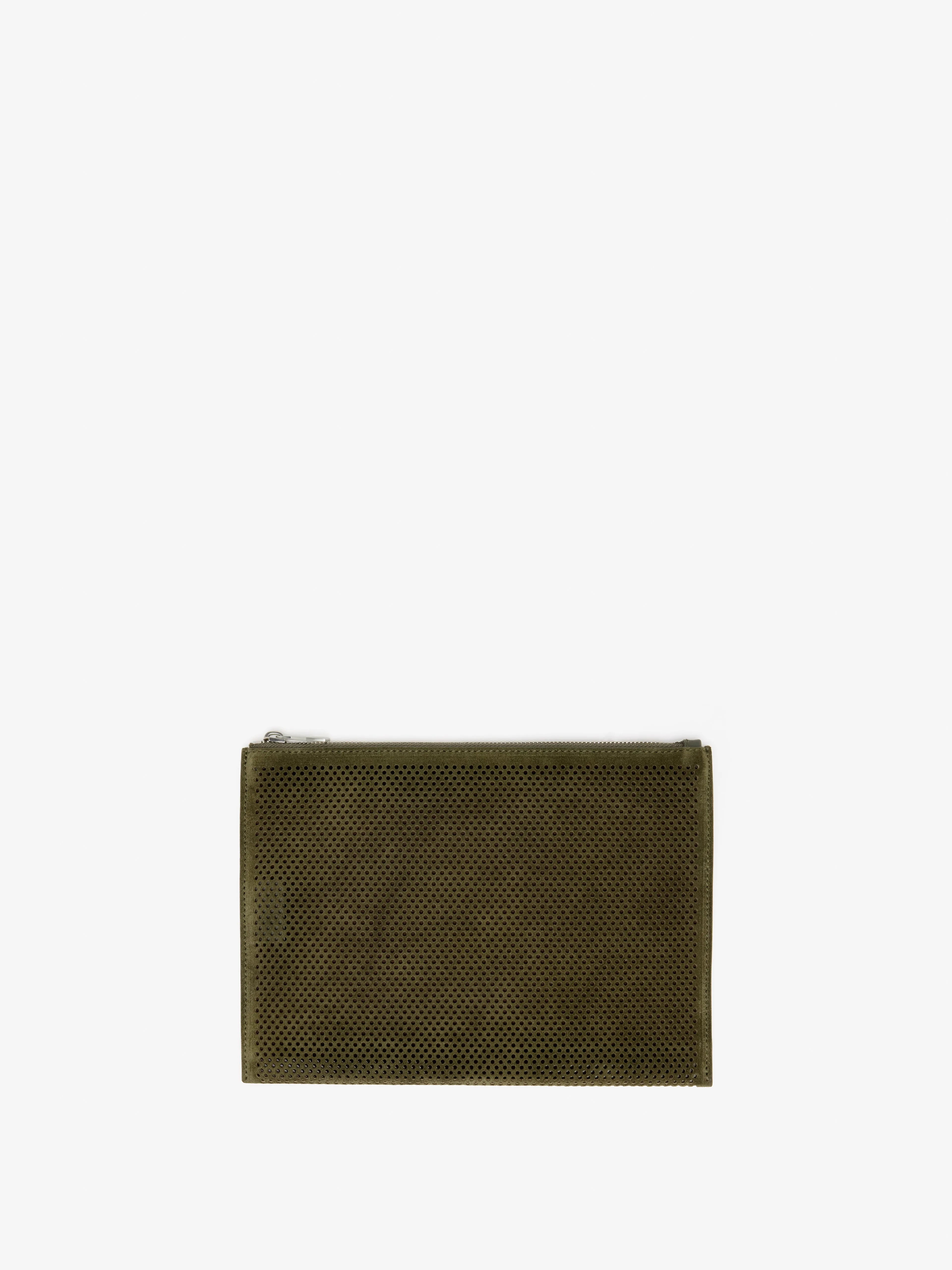 Zip Pouch in Perforated Suede sold by Proenza Schouler