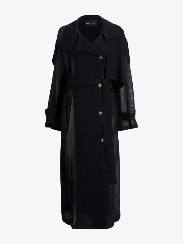 Esha Coat in Sheer Wool made by Proenza Schouler
