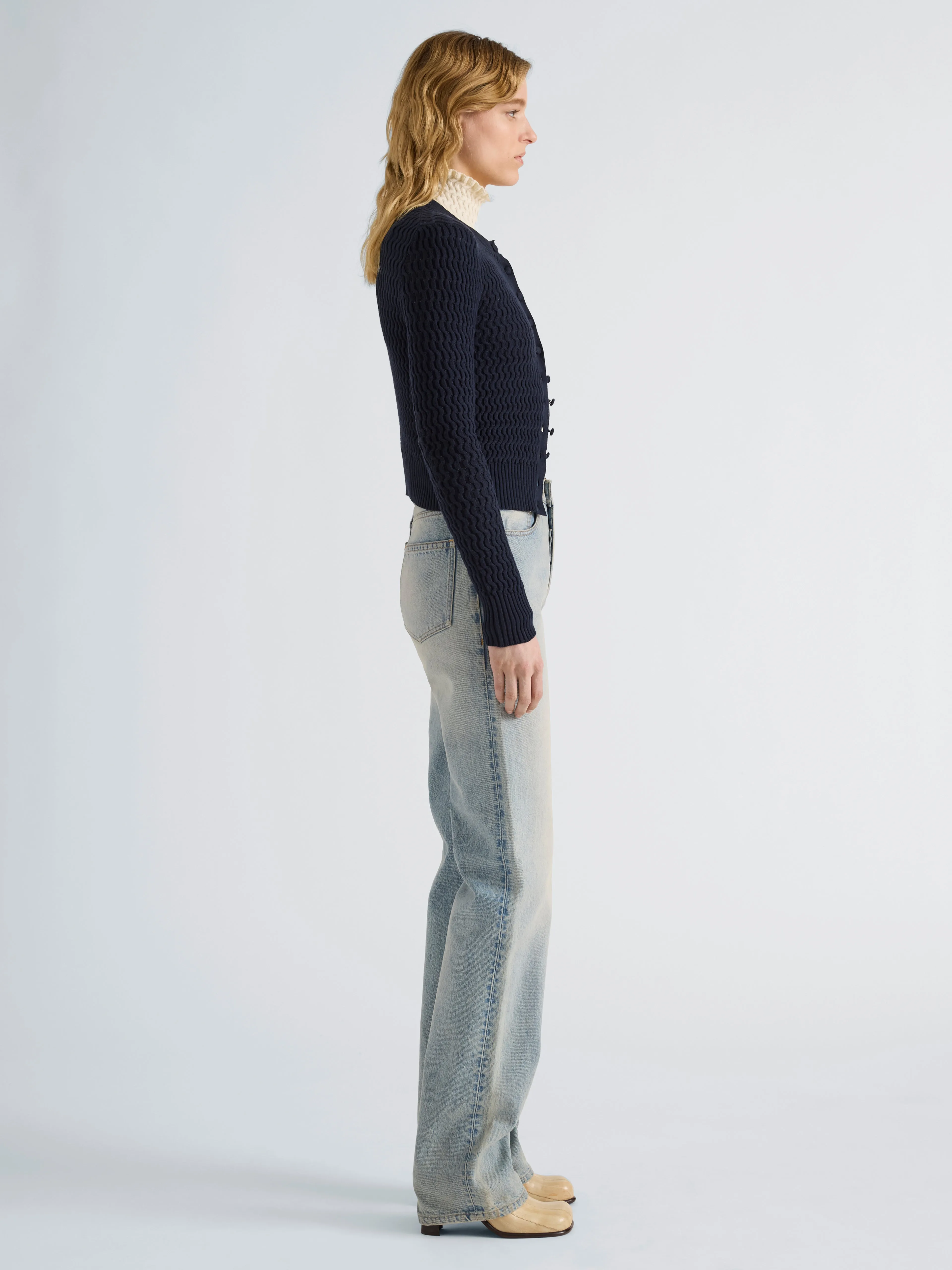 Marci Cardigan in Cable Knit sold by Proenza Schouler product image thumbnail 4