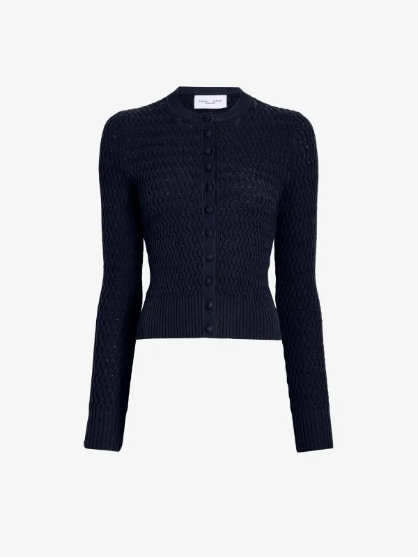 Marci Cardigan in Cable Knit made by Proenza Schouler