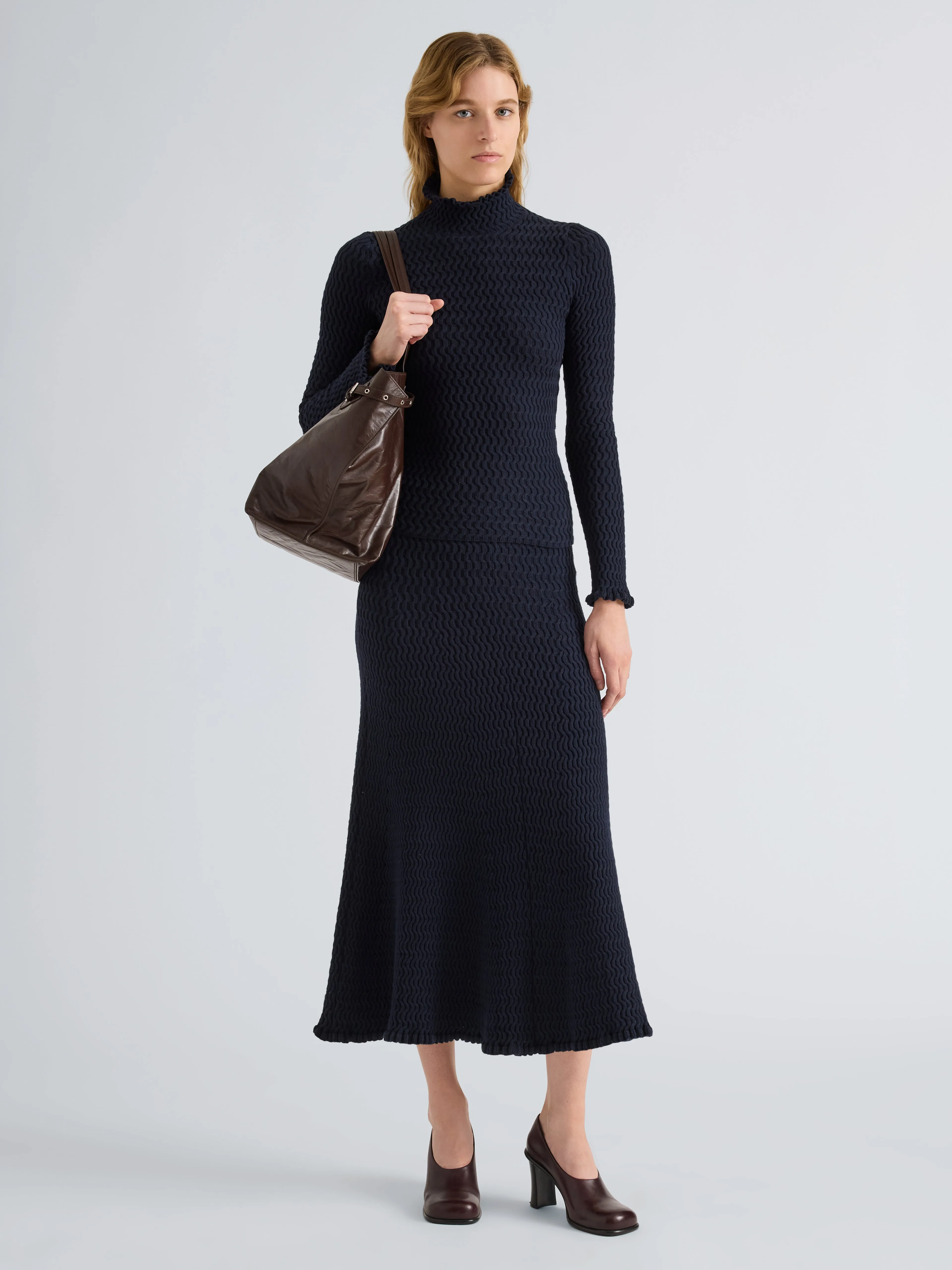 Magnolia Skirt in Cable Knit sold by Proenza Schouler product image thumbnail 2