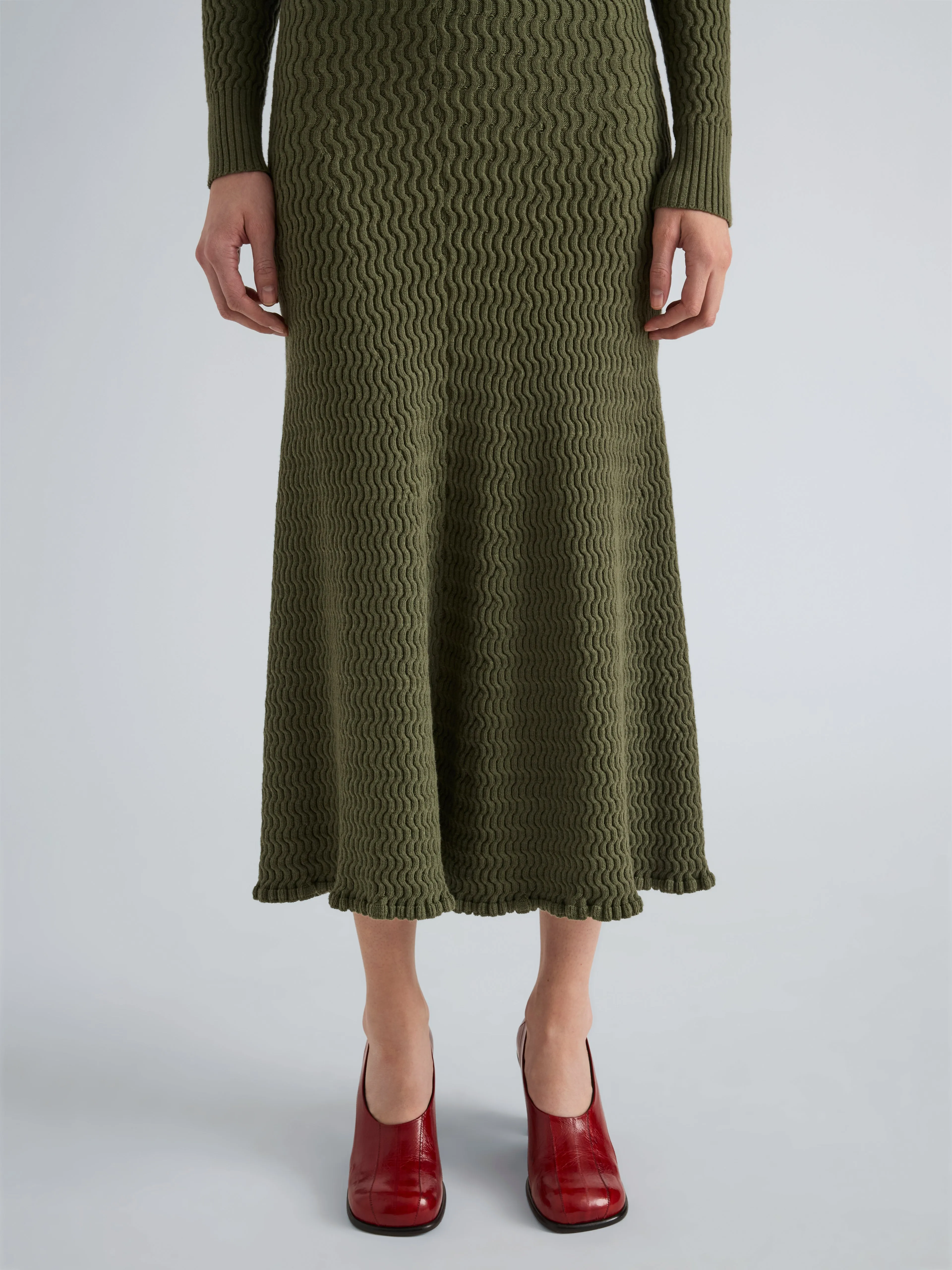 Magnolia Skirt in Cable Knit sold by Proenza Schouler product image thumbnail 5