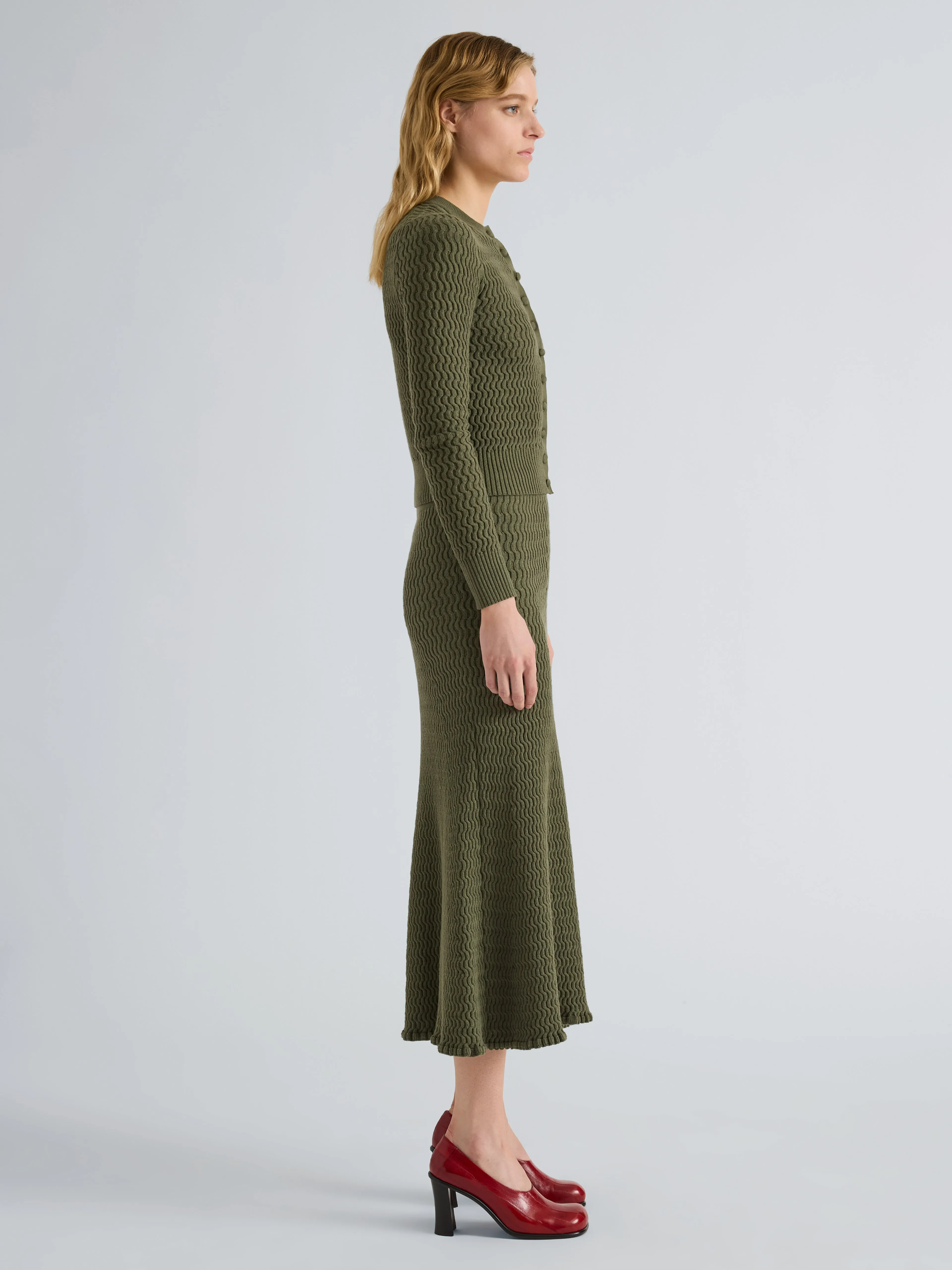 Magnolia Skirt in Cable Knit sold by Proenza Schouler product image thumbnail 3