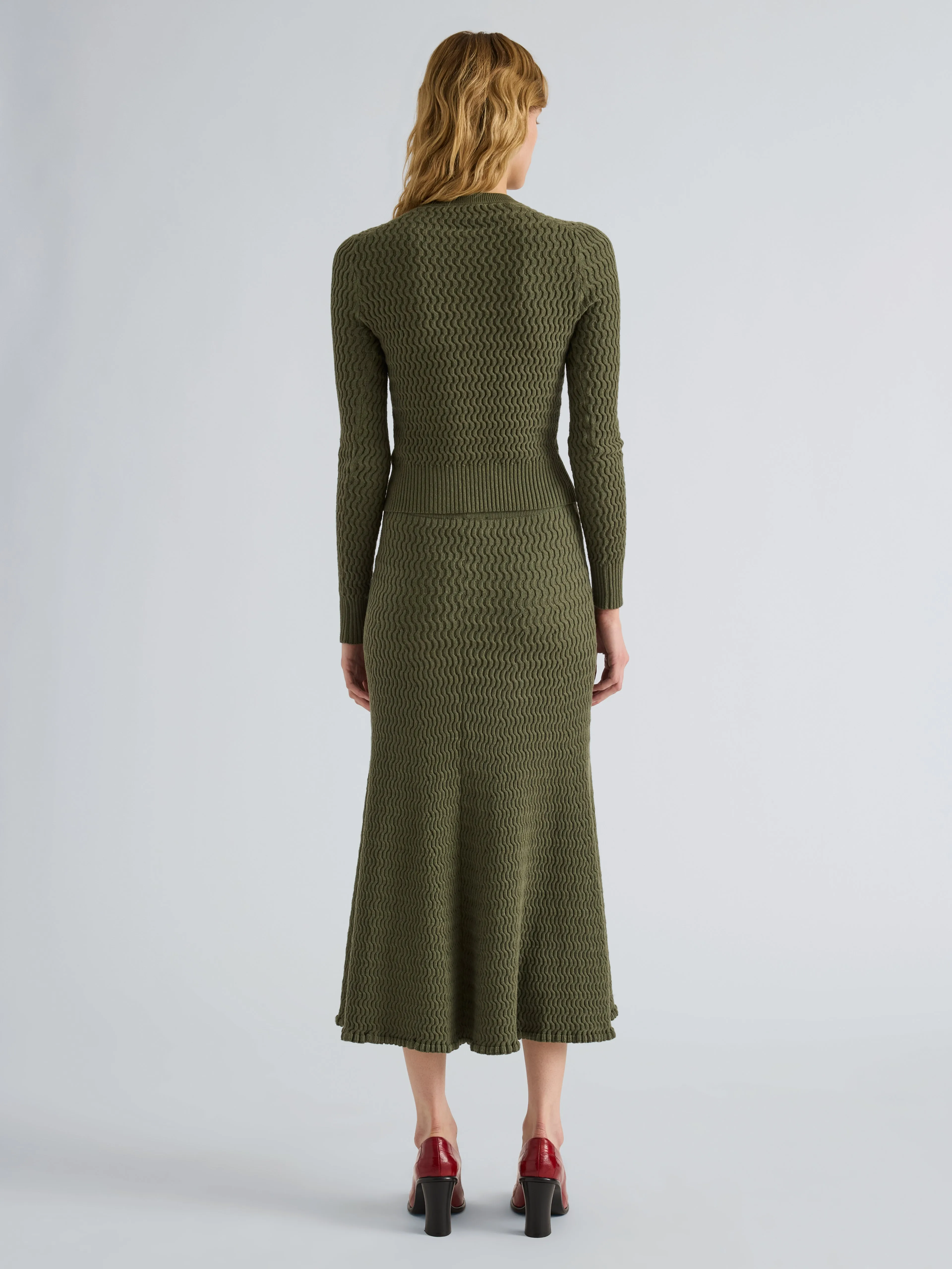Magnolia Skirt in Cable Knit sold by Proenza Schouler product image thumbnail 4