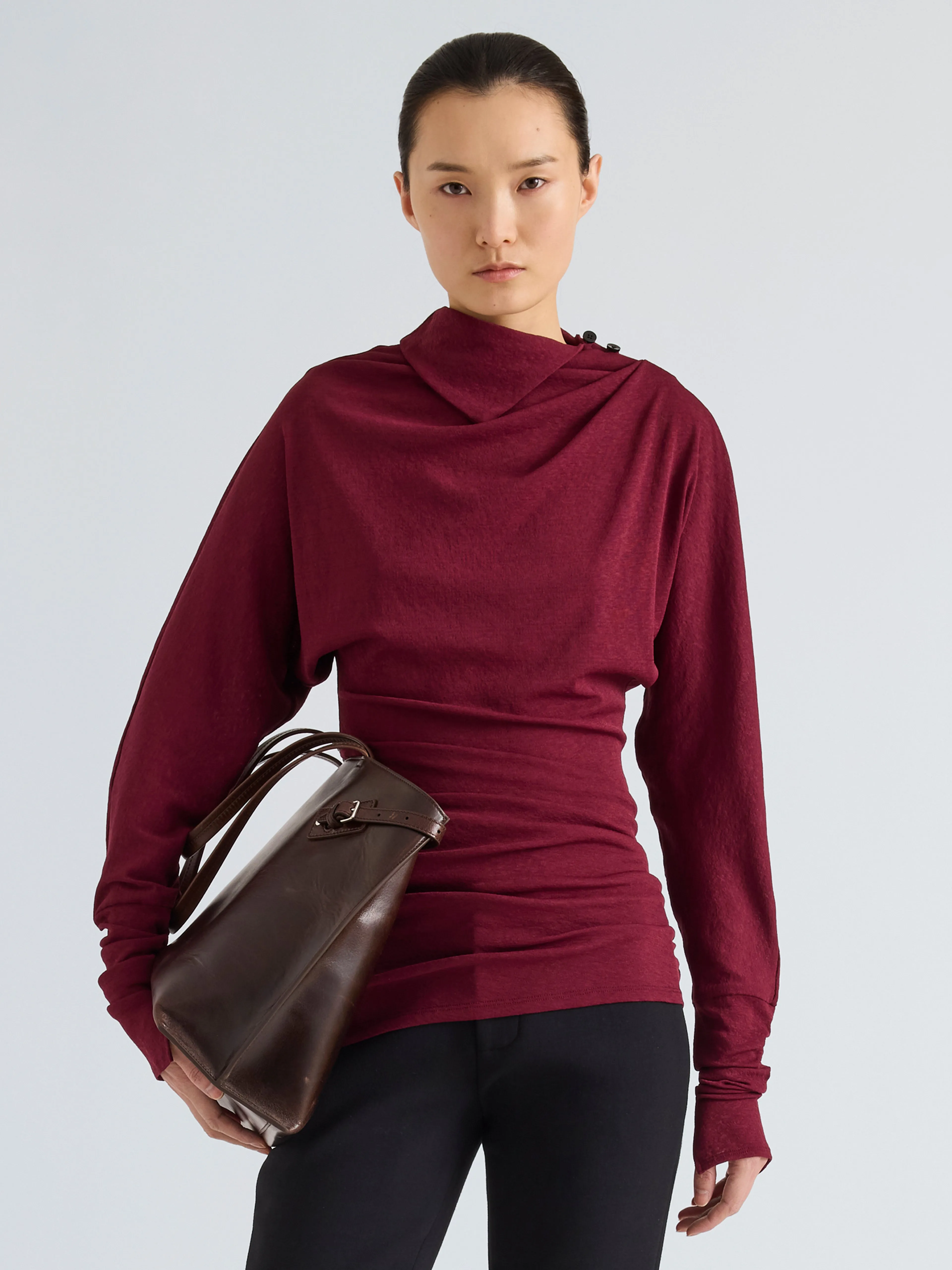 Golda Top in Gauzy Jersey sold by Proenza Schouler product image thumbnail 2