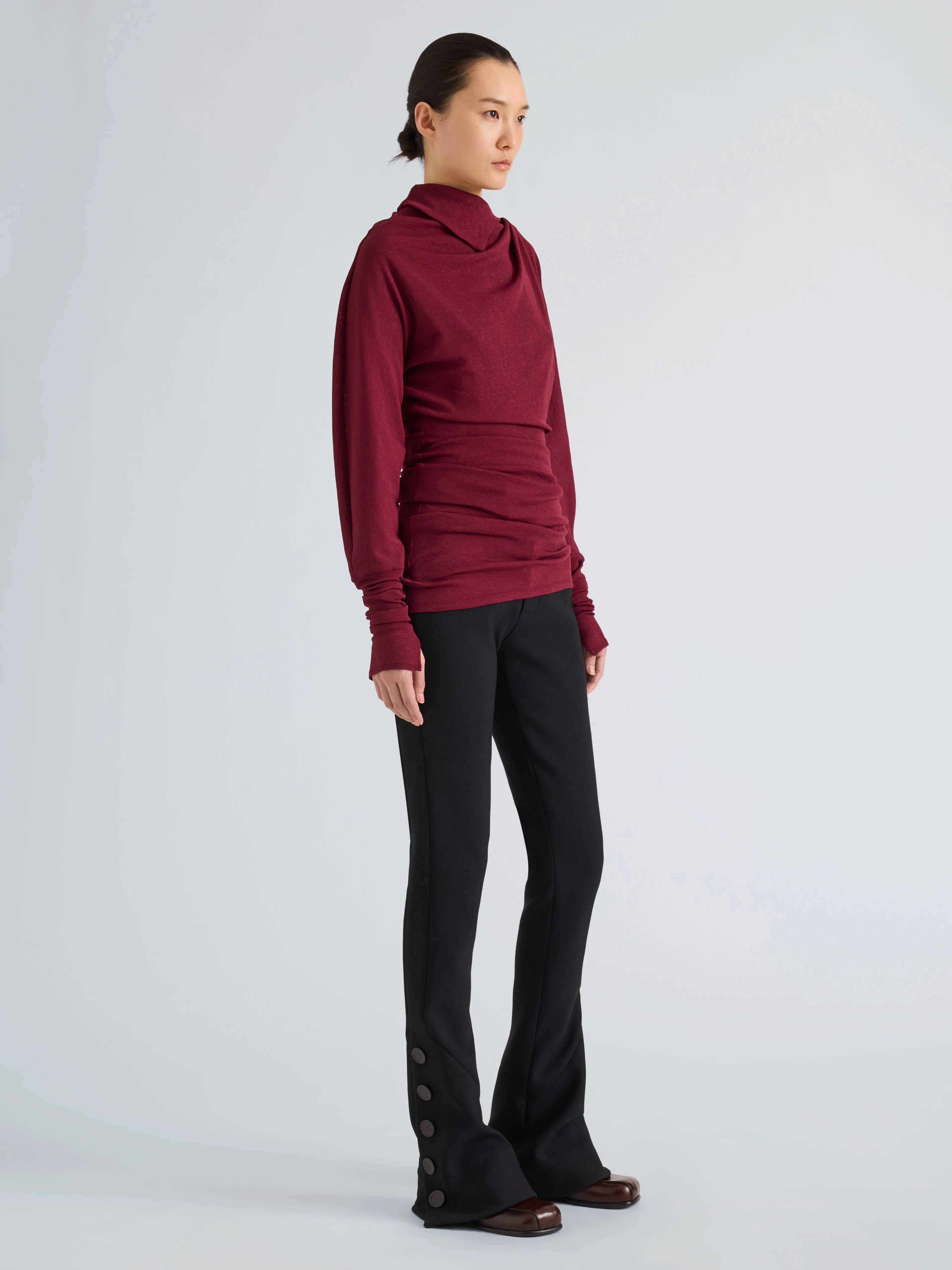 Golda Top in Gauzy Jersey sold by Proenza Schouler product image thumbnail 4
